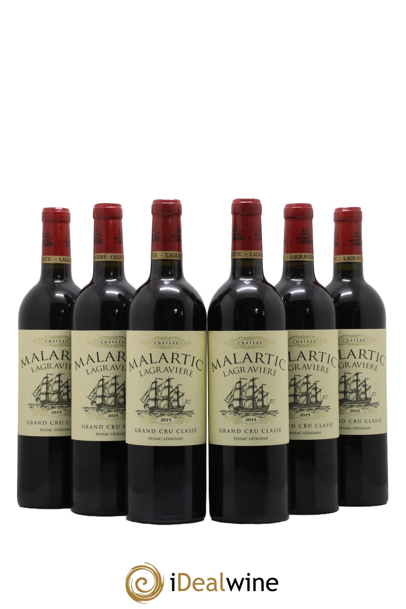 Château Malartic-Lagravière Cru Classé de Graves 2015 - Lot of 6 bottles - 0