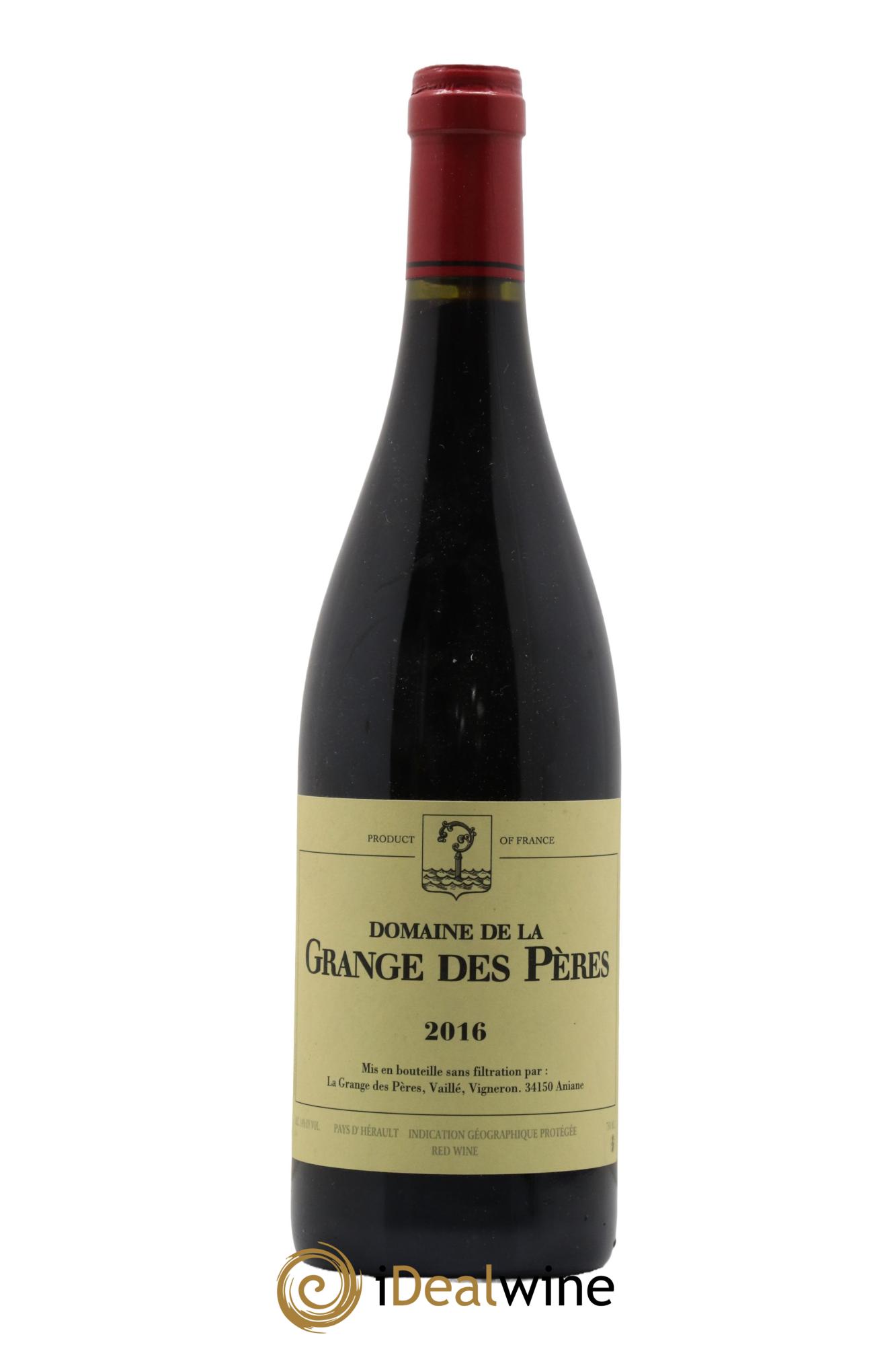 IGP Pays d'Hérault Grange des Pères Laurent Vaillé 2016 - Lot de 1 bouteille - 0