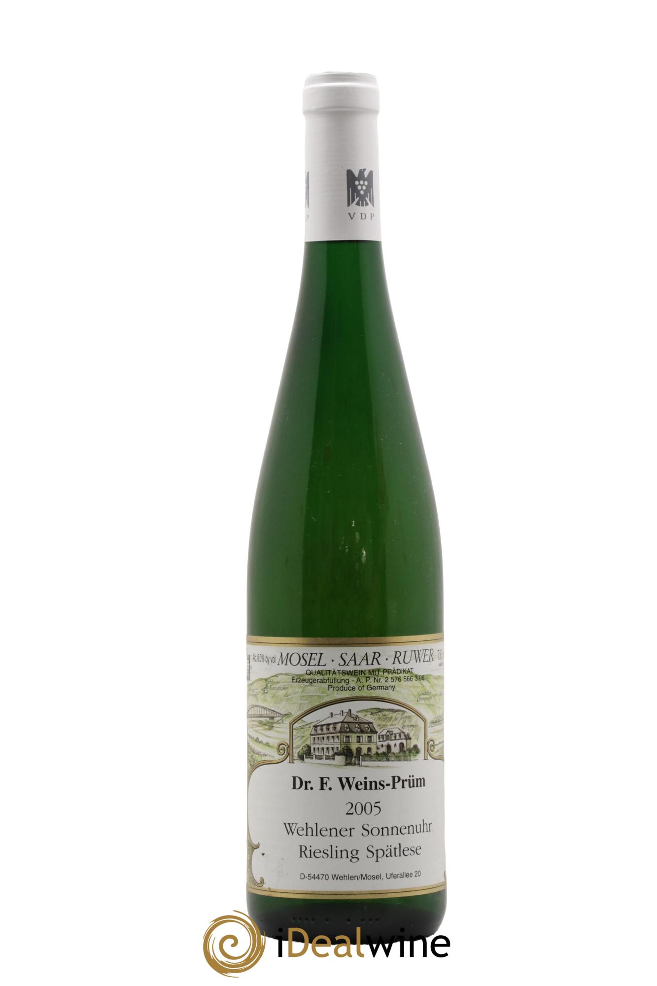 Allemagne Mosel-Saar Riesling Wehlener Sonnenuhr Spätlese Dr. F. Weins-Prüm 2005 - Posten von 1 Flasche - 0