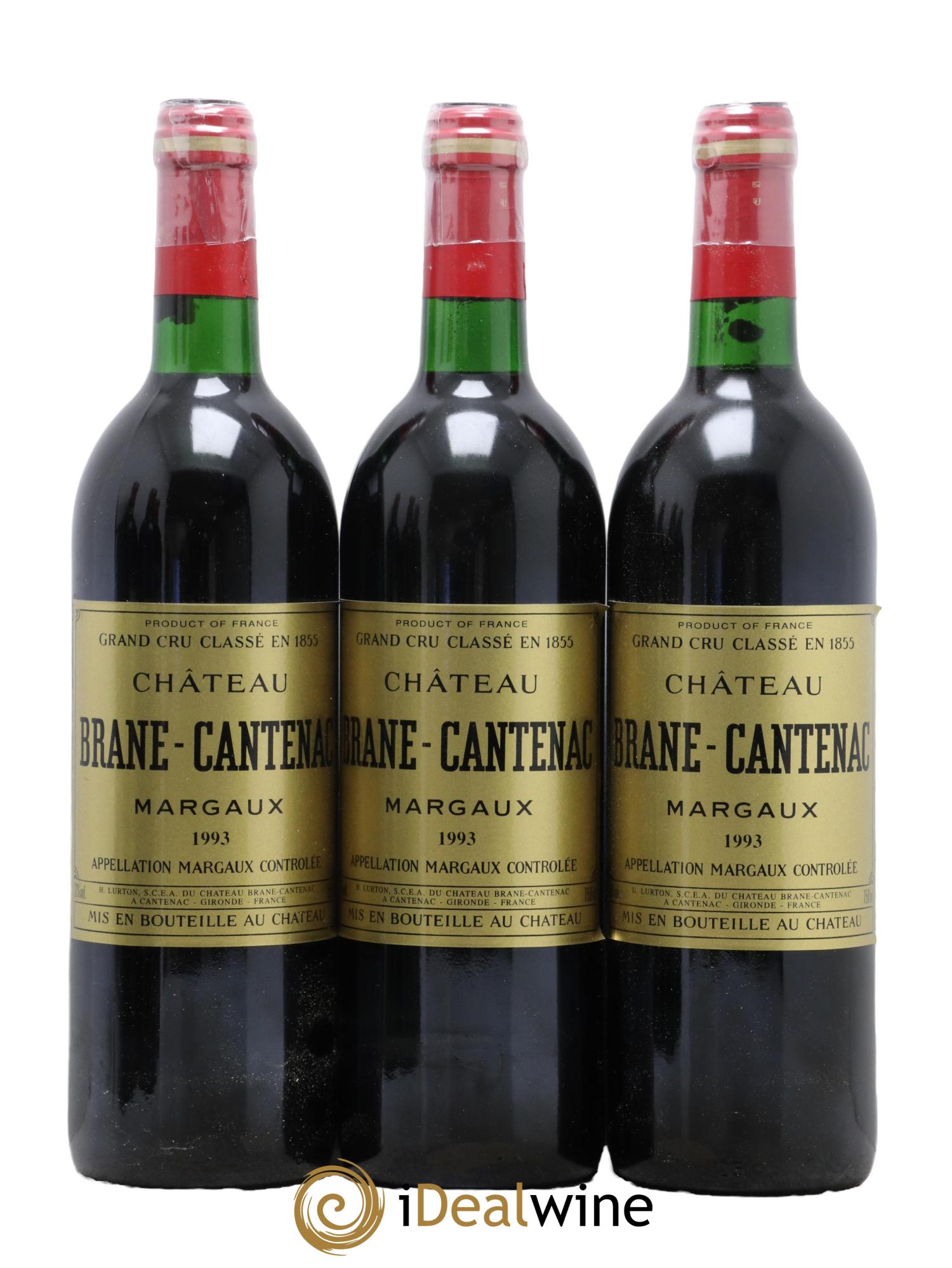 Château Brane Cantenac 2ème Grand Cru Classé 1993 - Lot de 6 bouteilles - 1