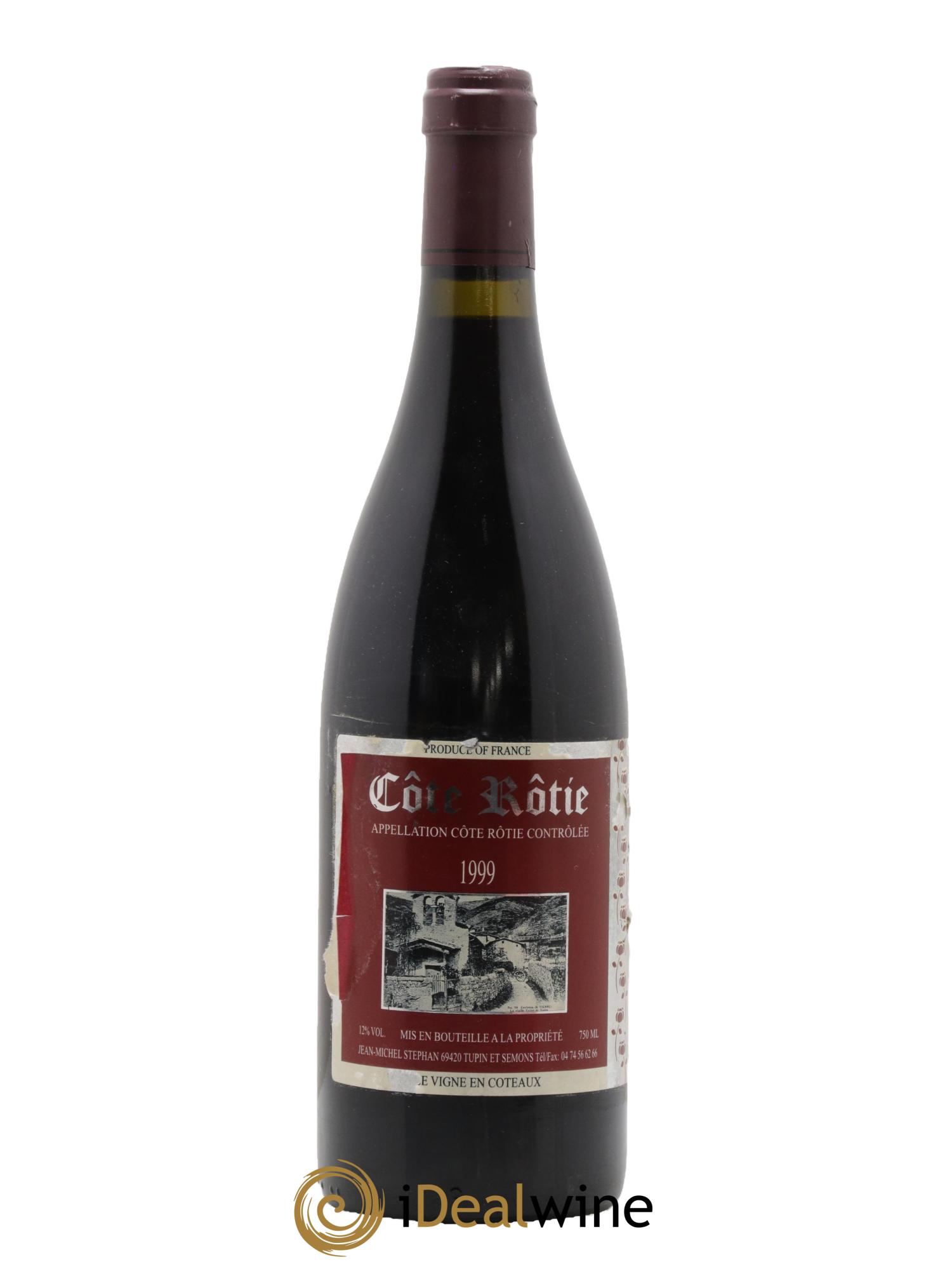 Côte-Rôtie Vieilles Vignes en Coteaux Jean-Michel Stephan 1999 - Lot de 1 bouteille - 0