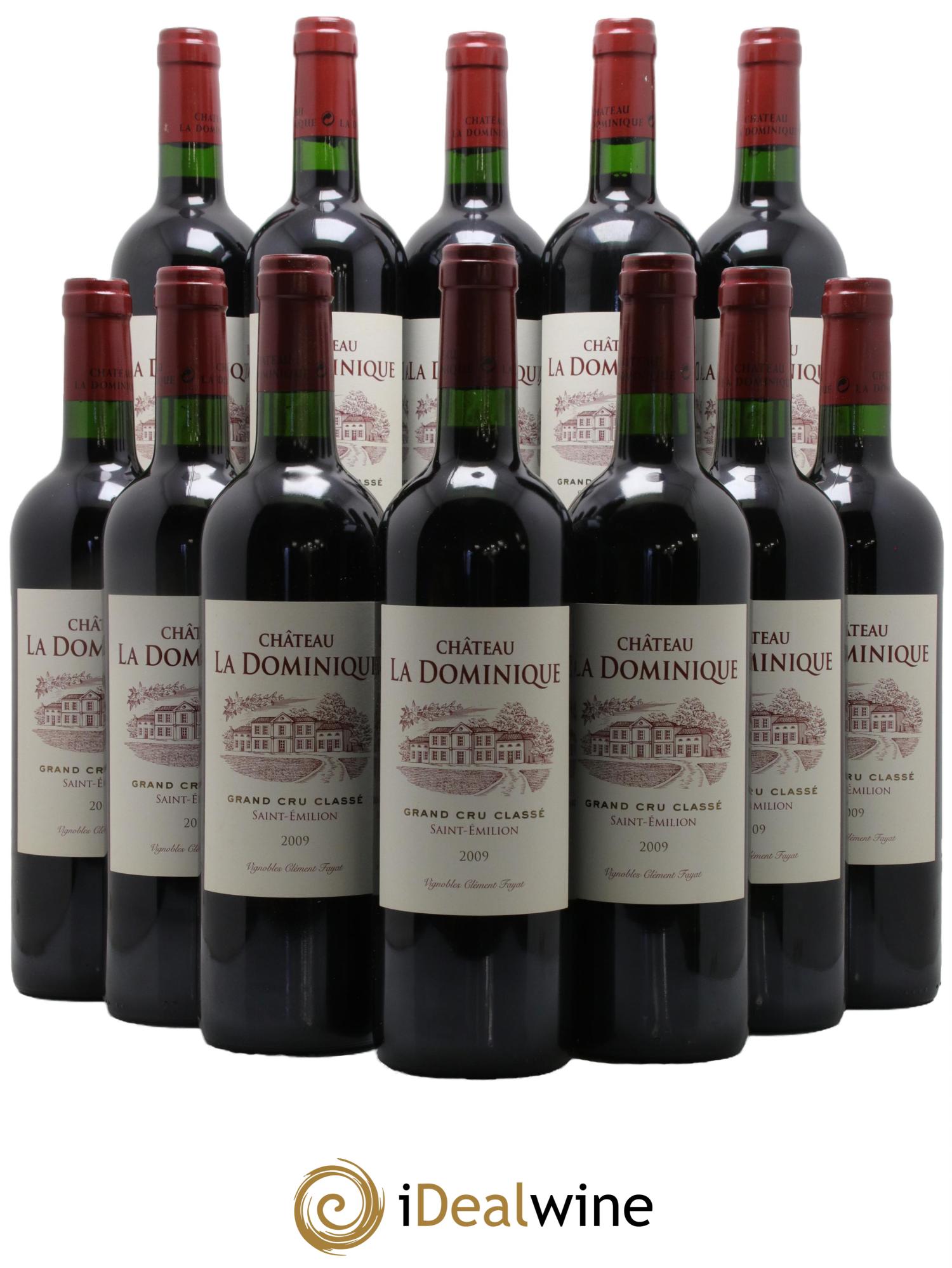 Château la Dominique Grand Cru Classé 2009 - Lot de 12 bouteilles - 0