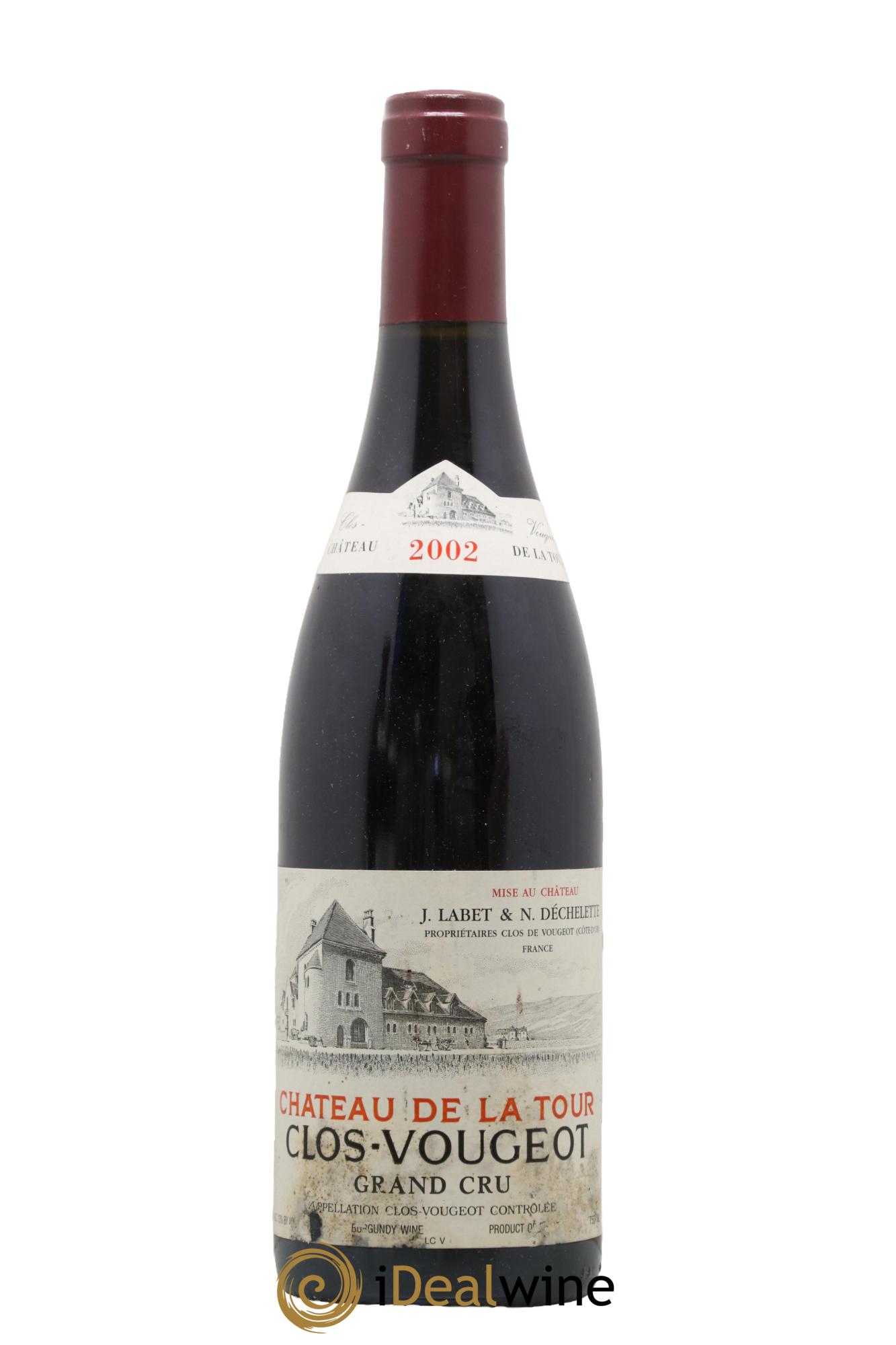 Clos de Vougeot Grand Cru Château de La Tour 2002 - Lotto di 1 bottiglia - 0