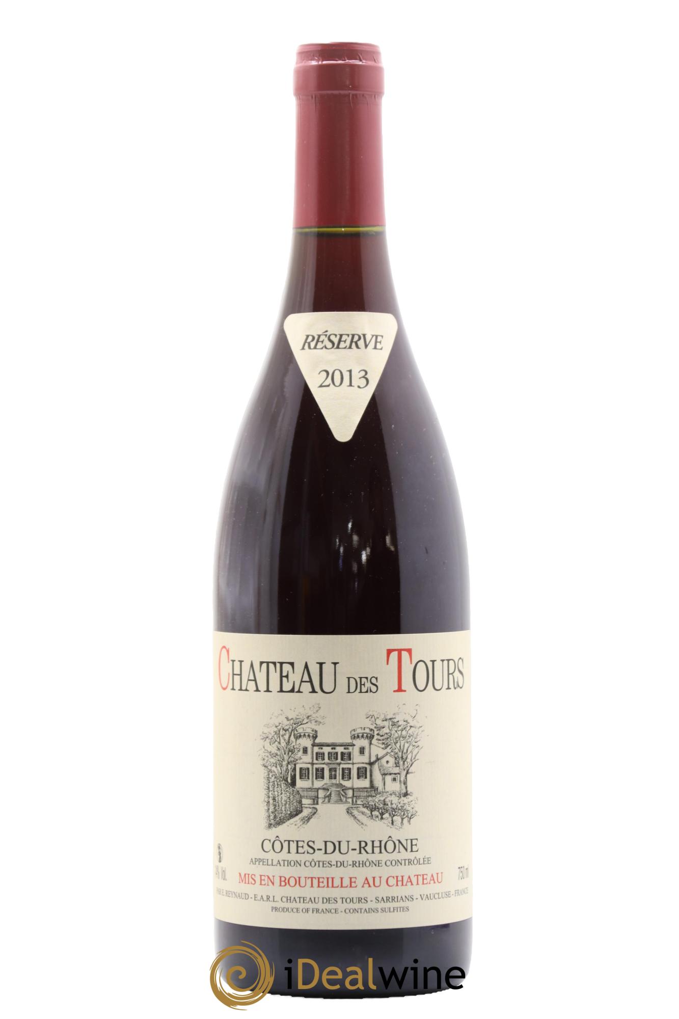 Côtes du Rhône Château des Tours Emmanuel Reynaud 2013 - Lot de 1 bouteille - 0