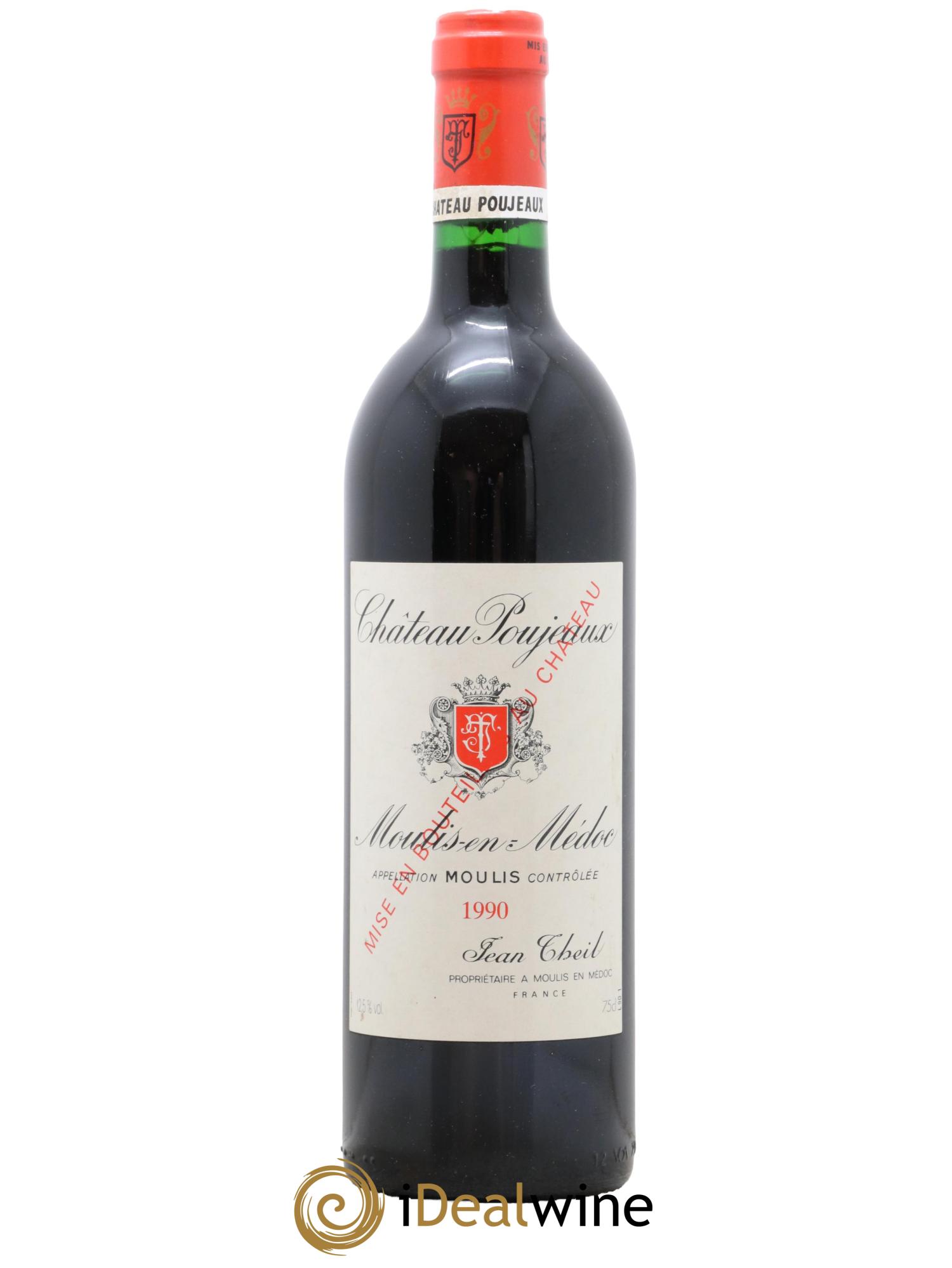 Château Poujeaux 1990 - Lot de 1 bouteille - 0