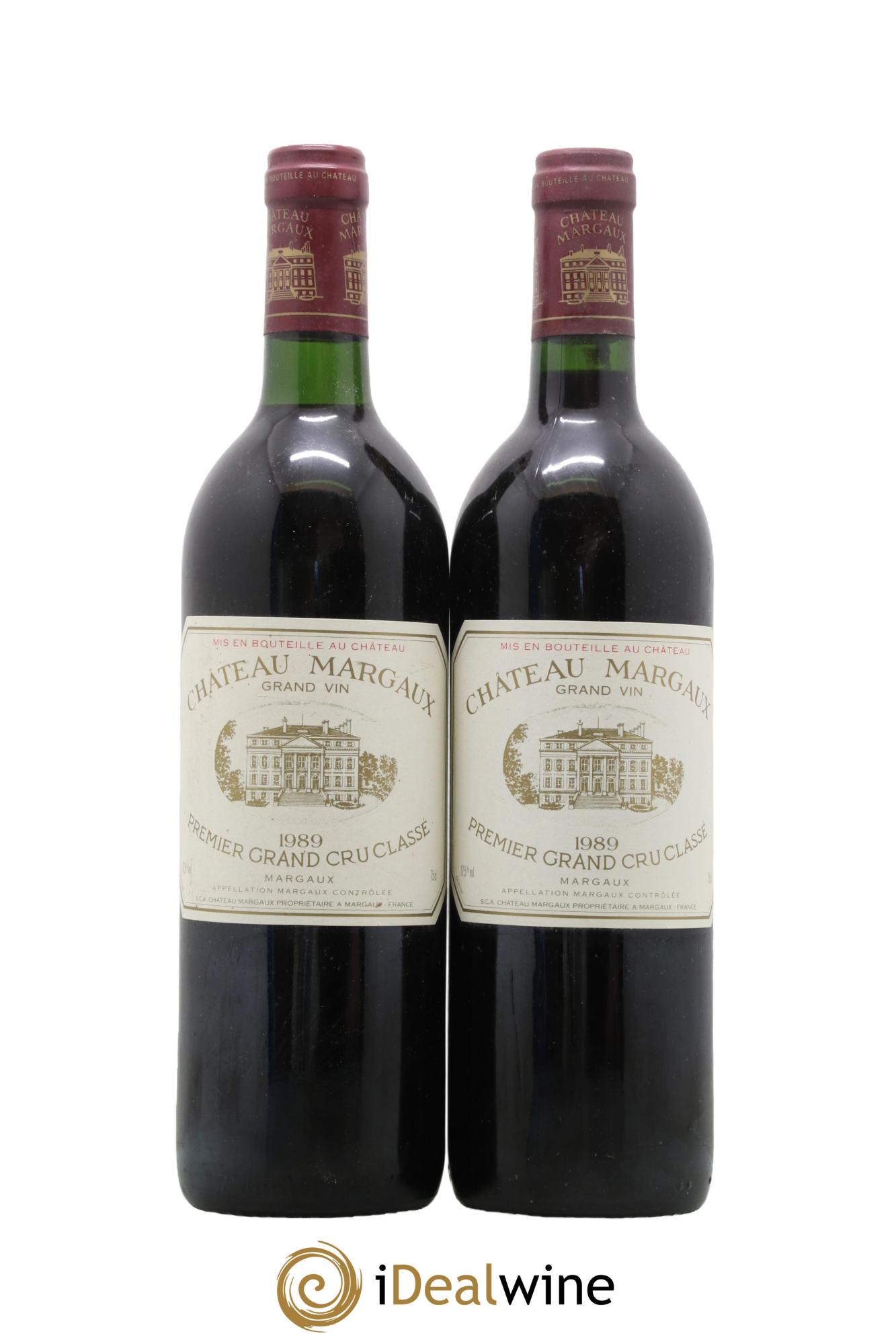 Château Margaux 1er Grand Cru Classé 1989 - Lot de 2 bouteilles - 0