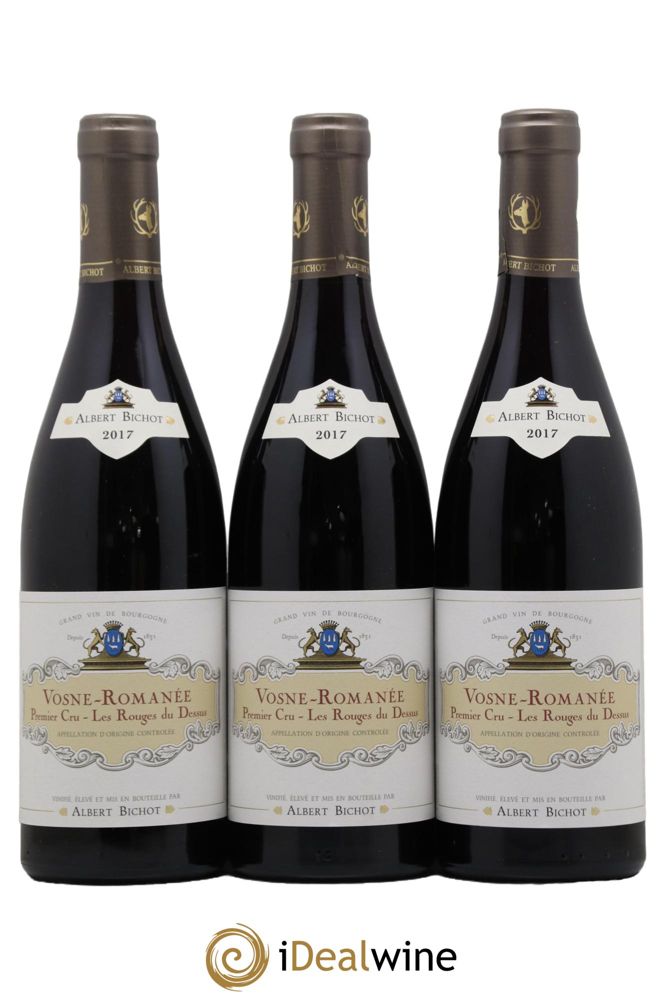 Vosne-Romanée 1er Cru Les Rouges du Dessus Albert Bichot 2017 - Lotto di 3 bottiglie - 0