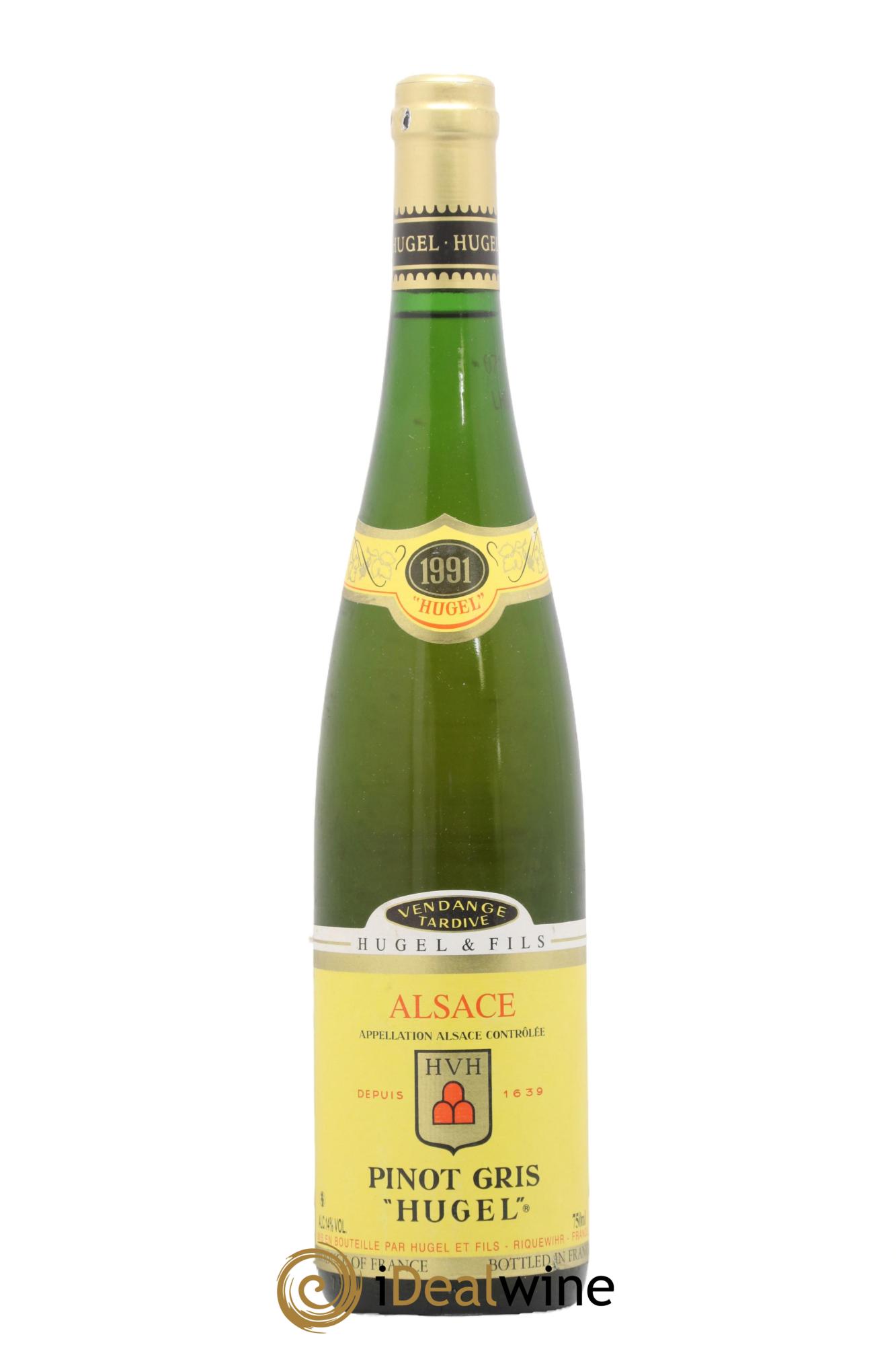 Pinot Gris Vendanges Tardives Hugel (Domaine) 1991 - Lot de 1 bouteille - 0