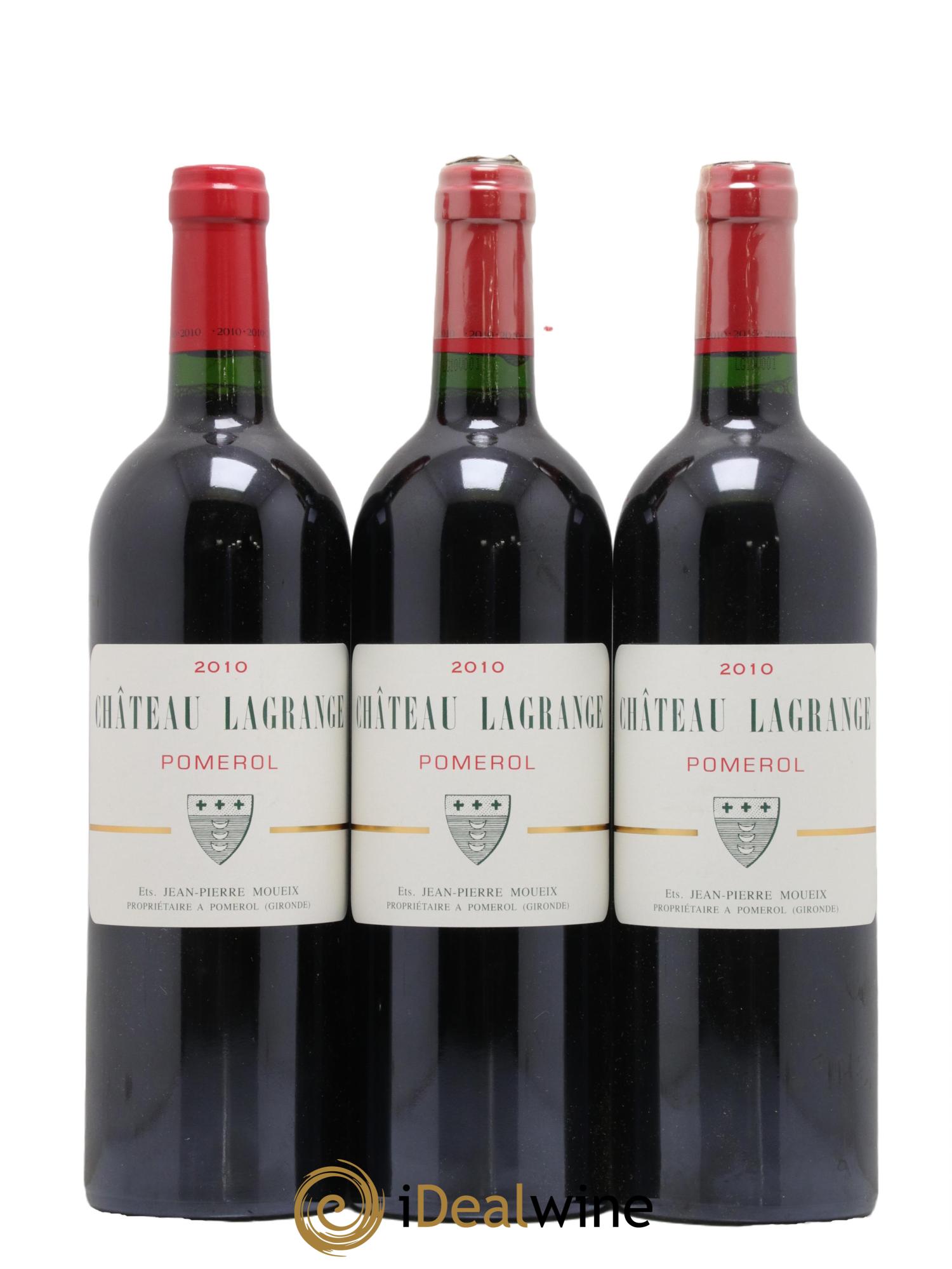 Château Lagrange à Pomerol  2010 - Lotto di 3 bottiglie - 0