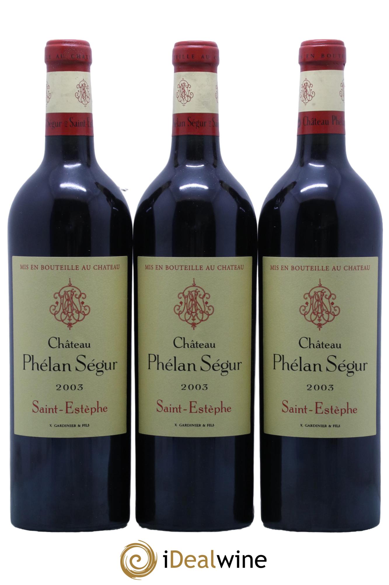 Château Phélan Ségur  2003 - Lot of 12 bottles - 2