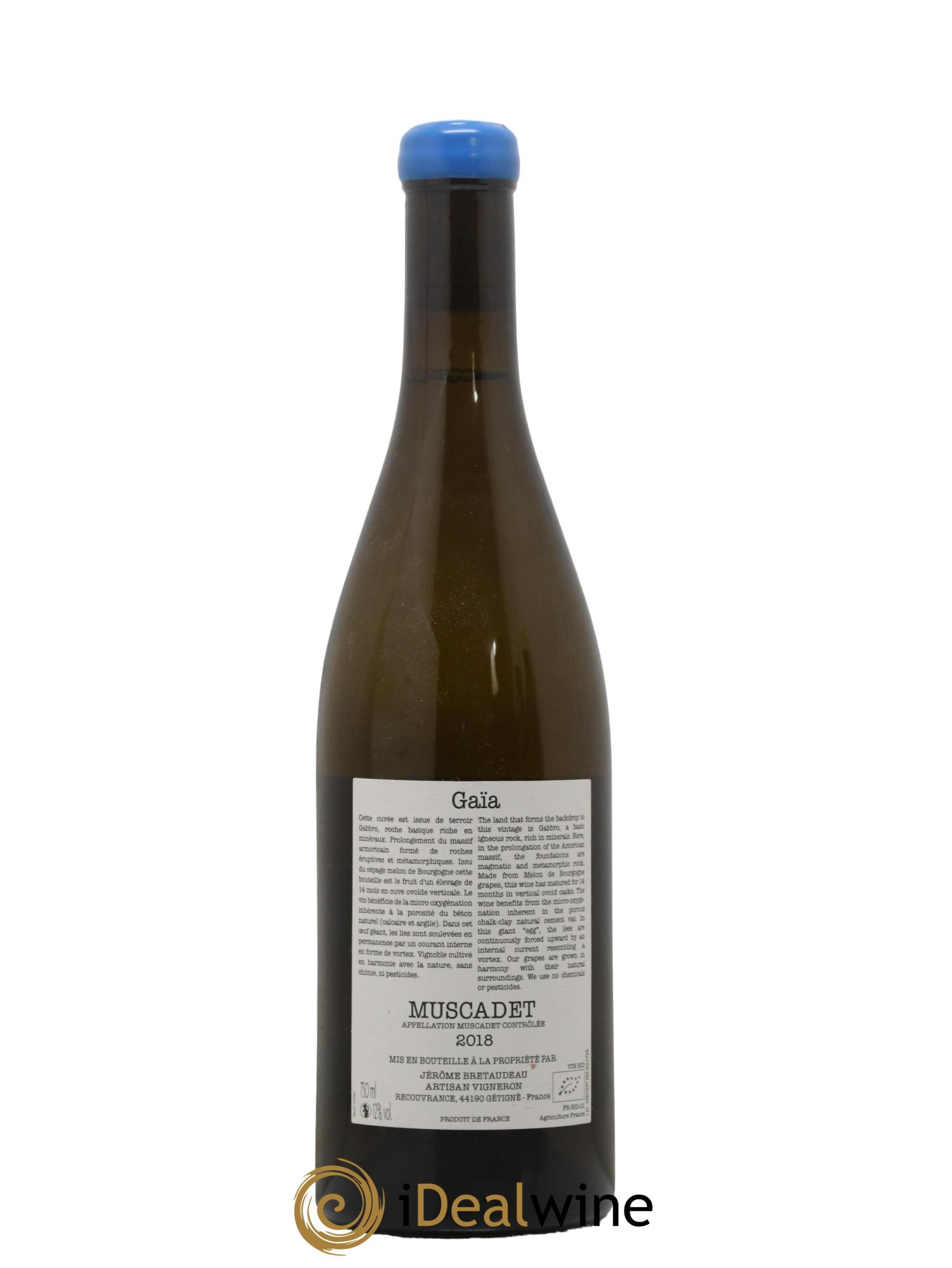 Muscadet-Sèvre-et-Maine Gaia Jérôme Bretaudeau - Domaine de Bellevue 2018 - Lot of 1 bottle - 1