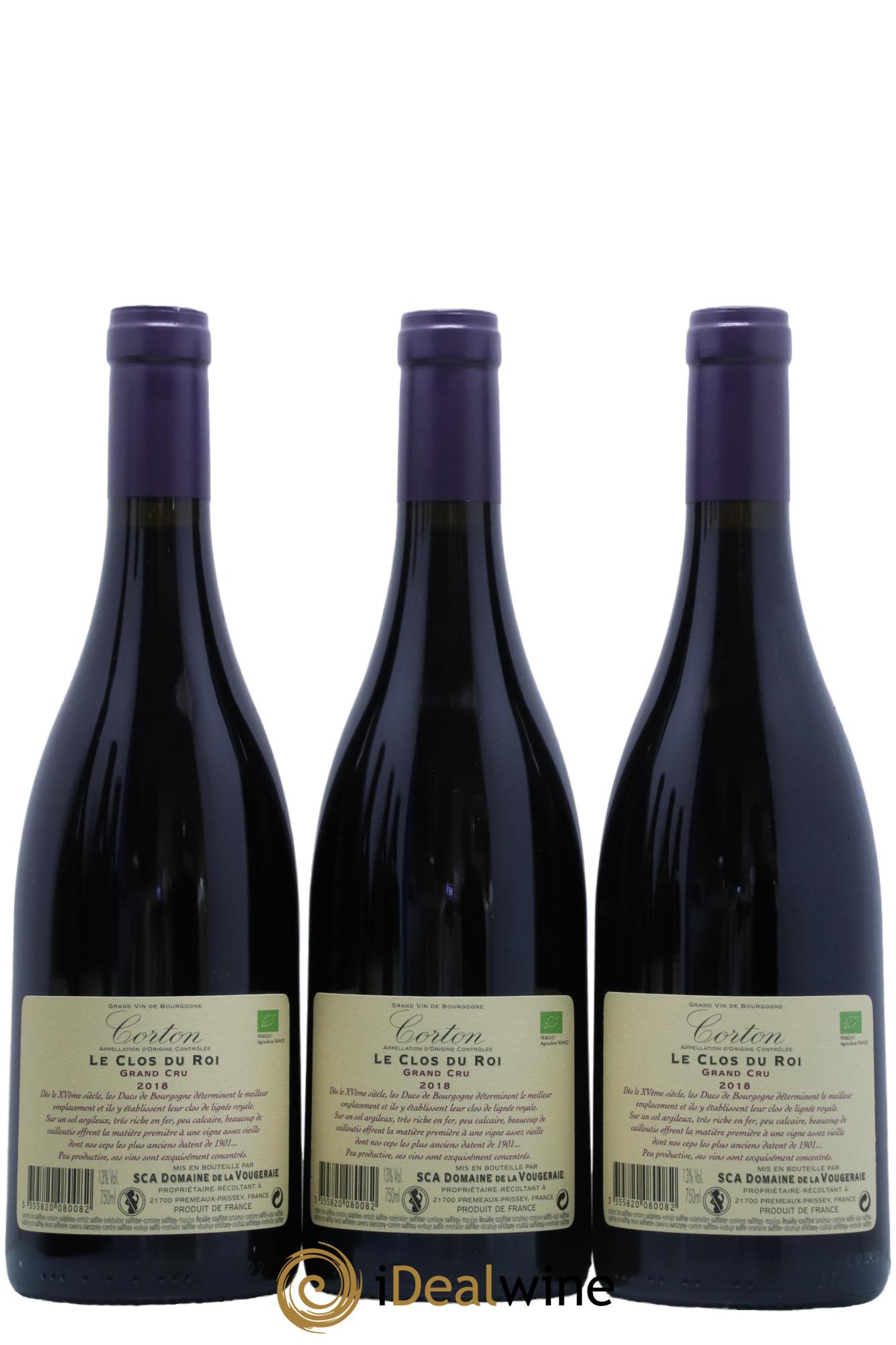 Corton Grand Cru Le Clos du Roi La Vougeraie 2018 - Lotto di 6 bottiglie - 2