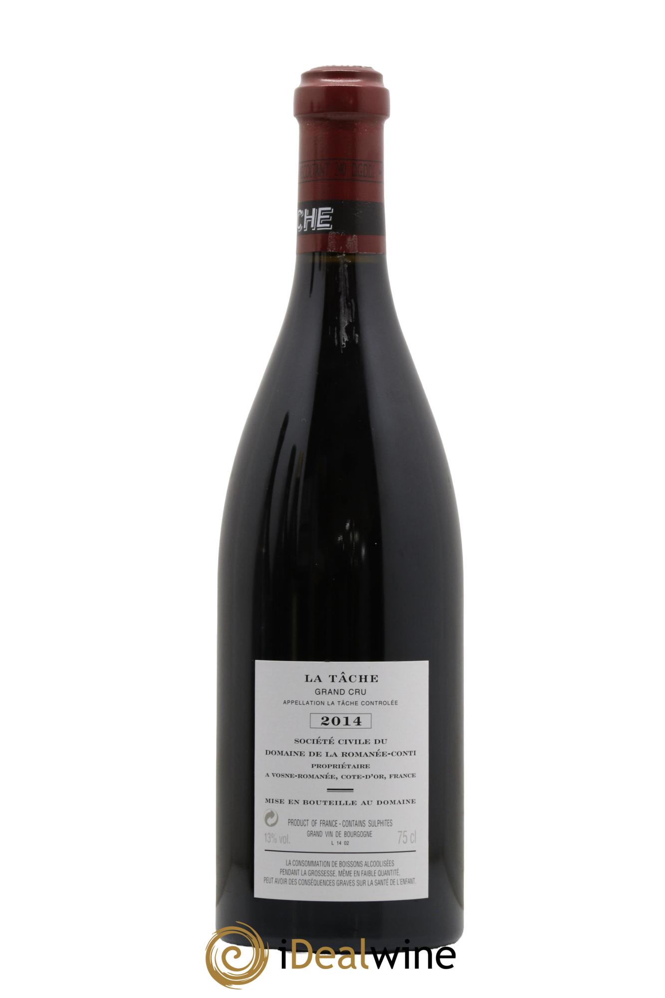 La Tâche Grand Cru Domaine de la Romanée-Conti 2014 - Lotto di 1 bottiglia - 1