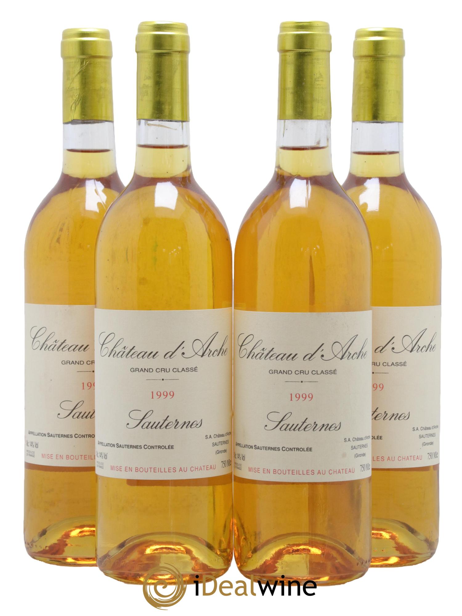 Château d' Arche 2ème Grand Cru Classé 1999 - Lot de 4 bouteilles - 0