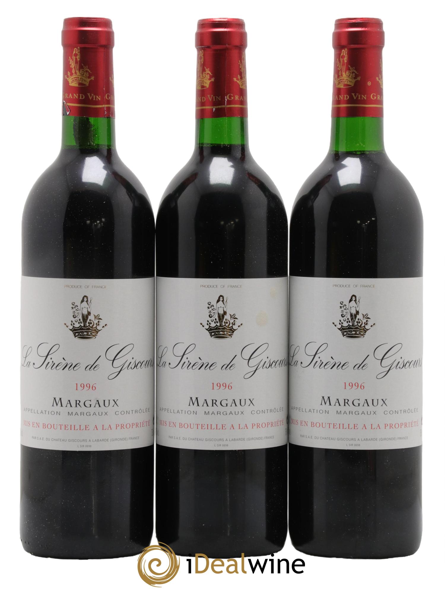 La Sirène de Giscours 1996 - Lot de 12 bouteilles - 1