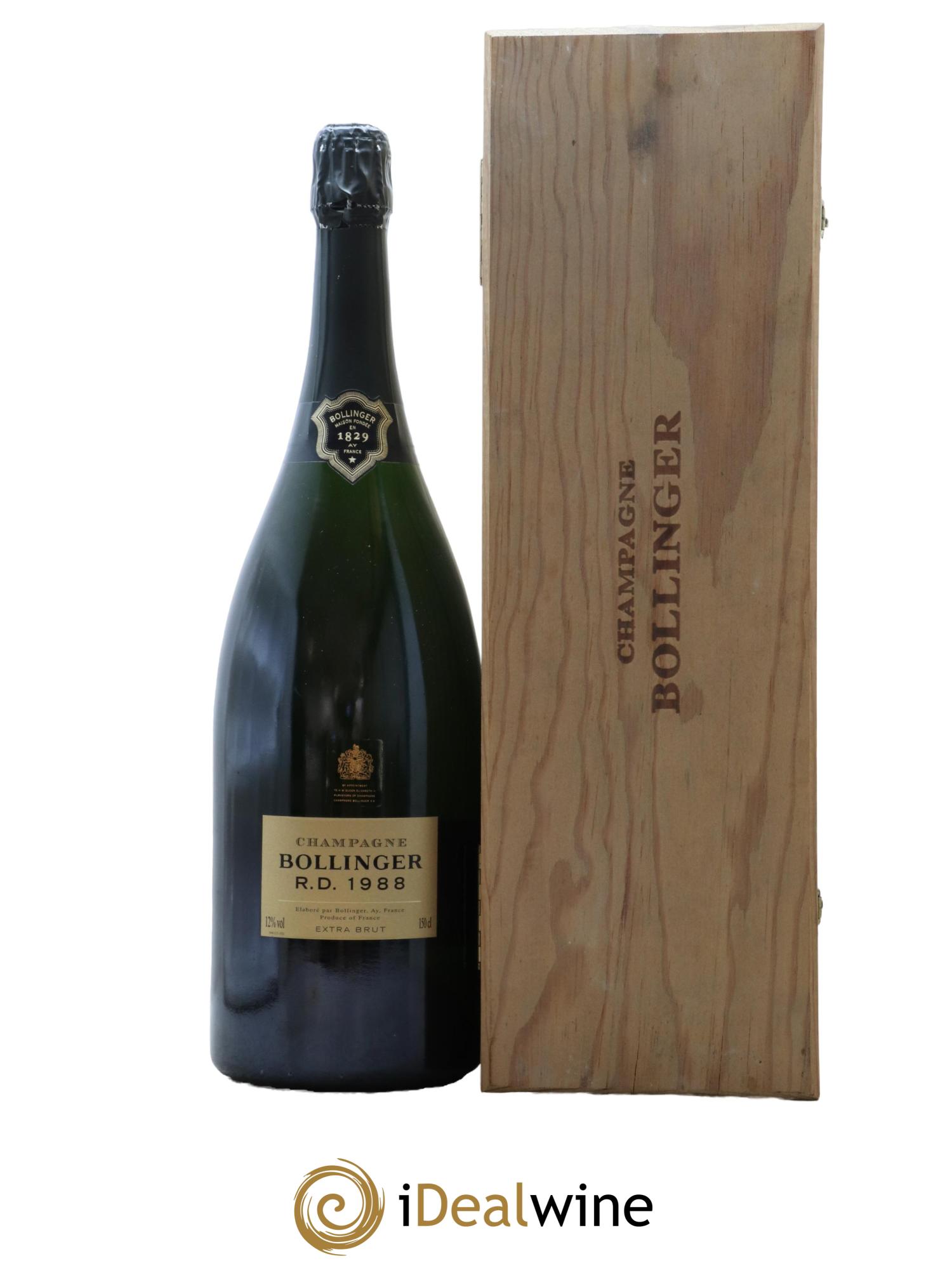 R.D. Extra Brut Bollinger 1988 - Lot de 1 magnum - 0