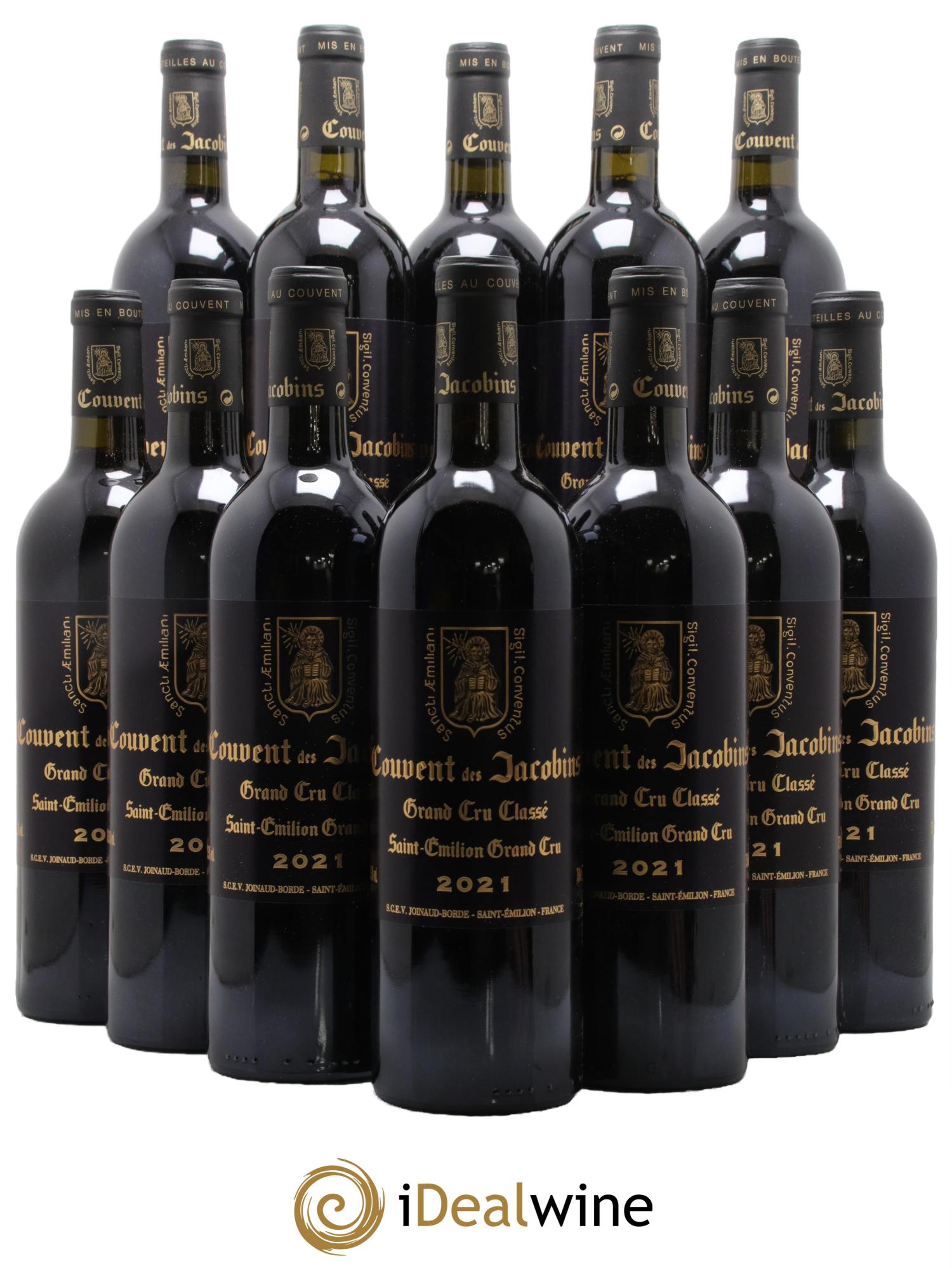 Château Couvent des Jacobins Grand Cru Classé 2021 - Lot de 12 bouteilles - 0