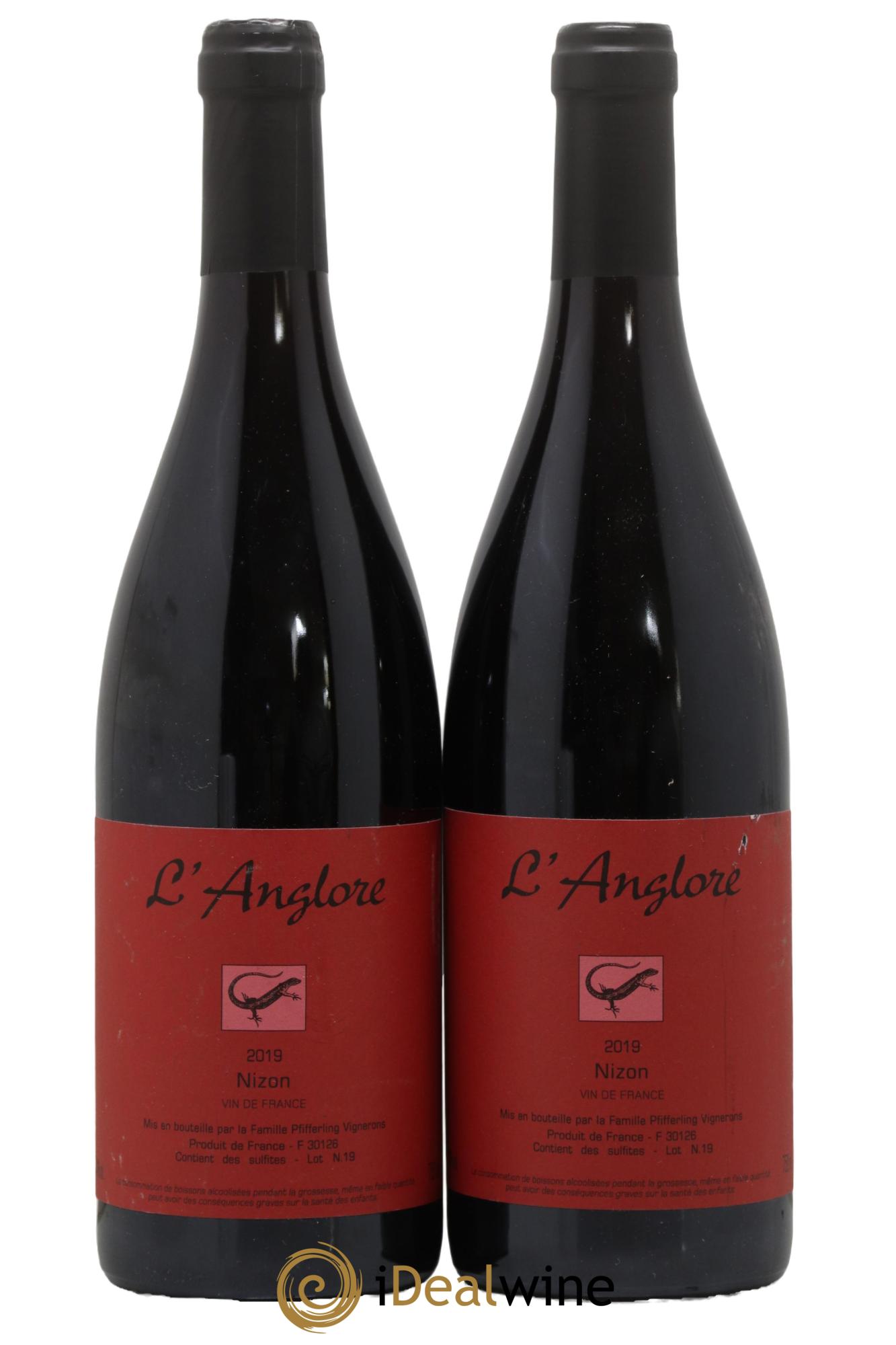 Vin de France Nizon L'Anglore  2019 - Lot of 2 bottles - 0