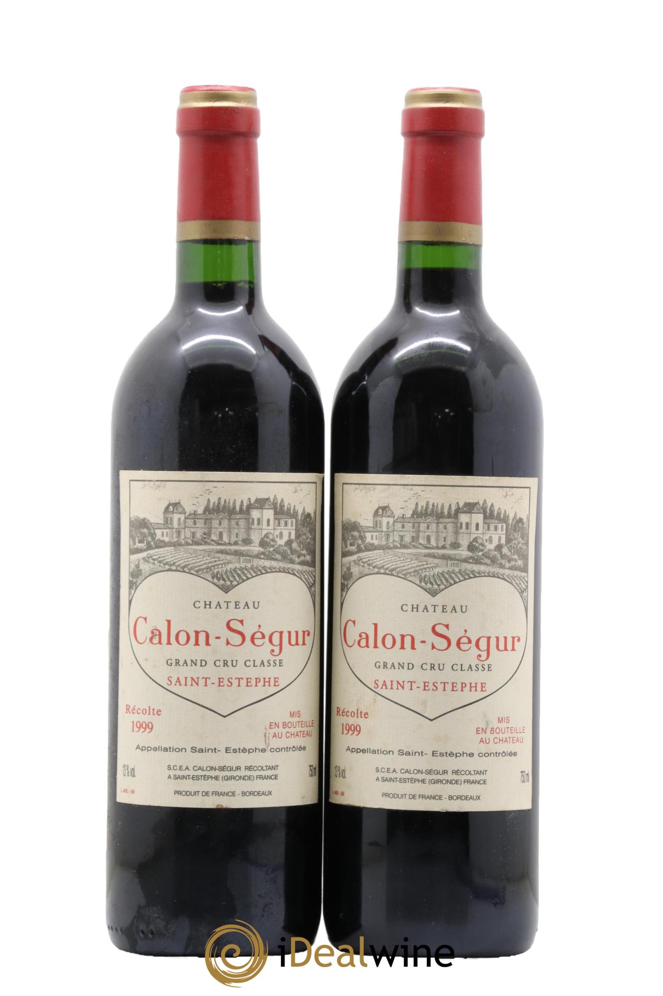 Château Calon Ségur 3ème Grand Cru Classé 1999 - Lot de 2 bouteilles - 0