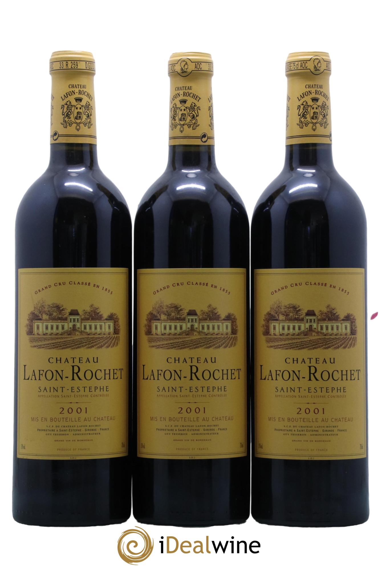 Château Lafon Rochet 4ème Grand Cru Classé  2001 - Lot de 12 bouteilles - 3