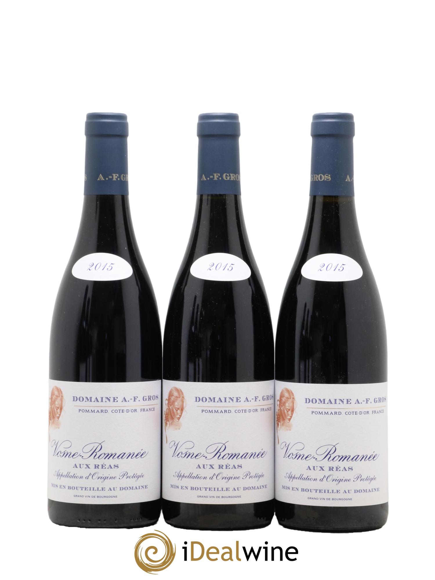 Vosne-Romanée Aux Reas A.-F. Gros 2015 - Posten von 6 Flaschen - 2