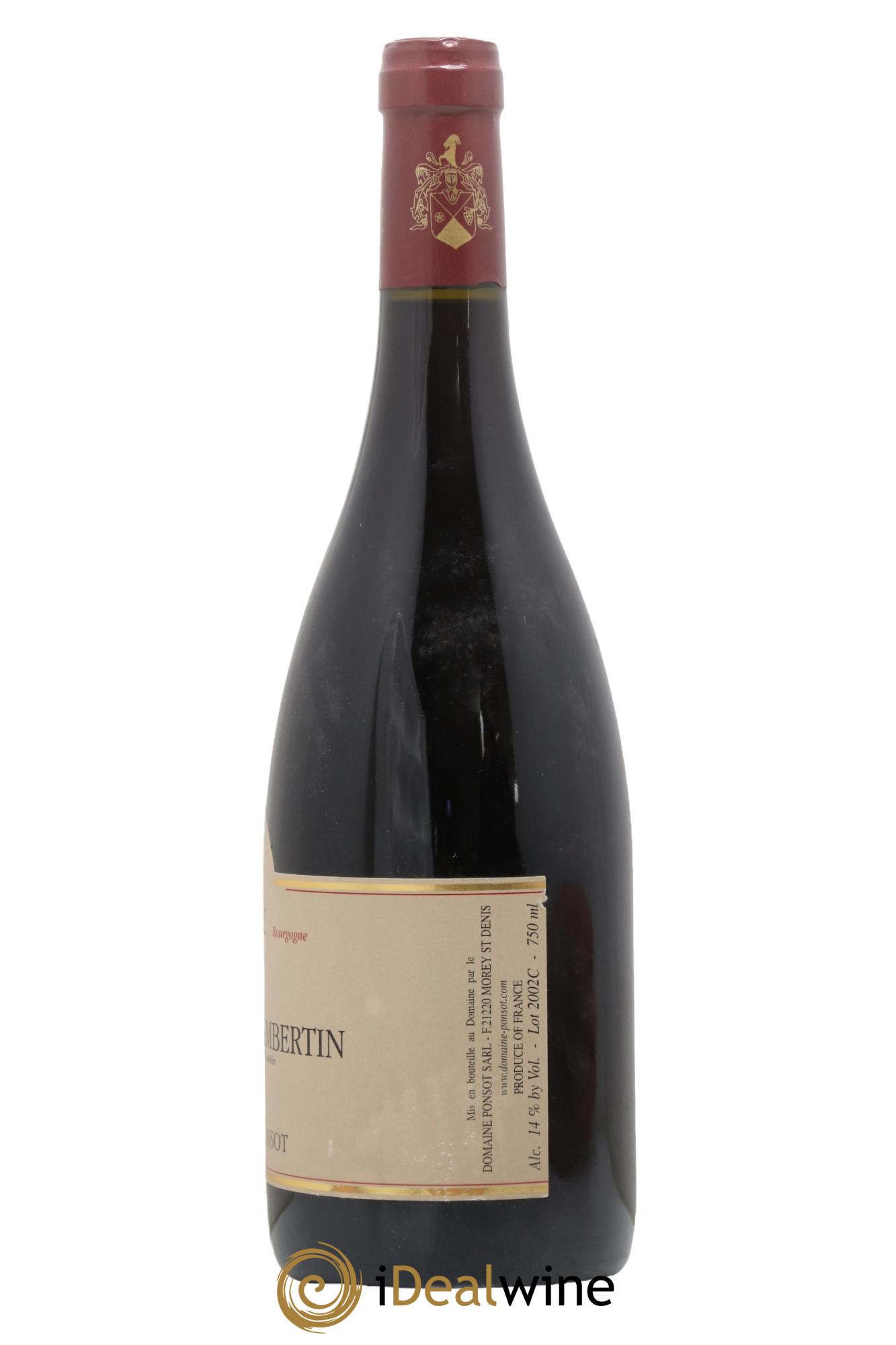 Griotte-Chambertin Grand Cru Ponsot (Domaine) 2002 - Lotto di 1 bottiglia - 2