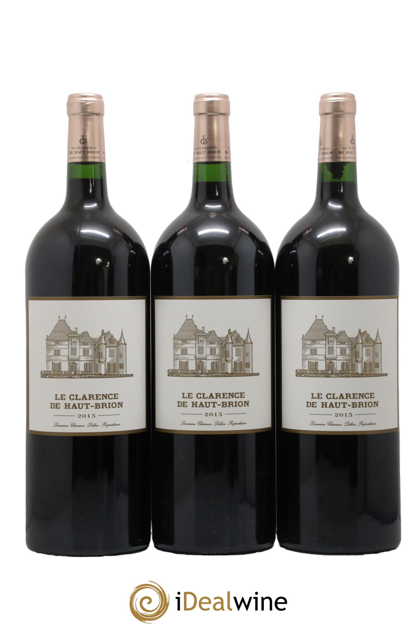 Clarence (Bahans) de Haut-Brion Second Vin  2015 - Lot of 3 magnums - 0