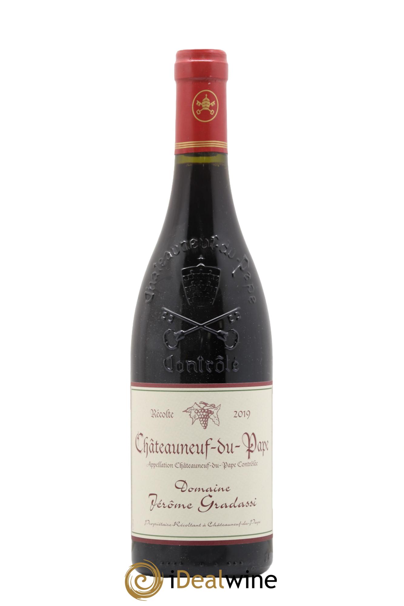 Châteauneuf-du-Pape Jérôme Gradassi 2019 - Posten von 1 Flasche - 0