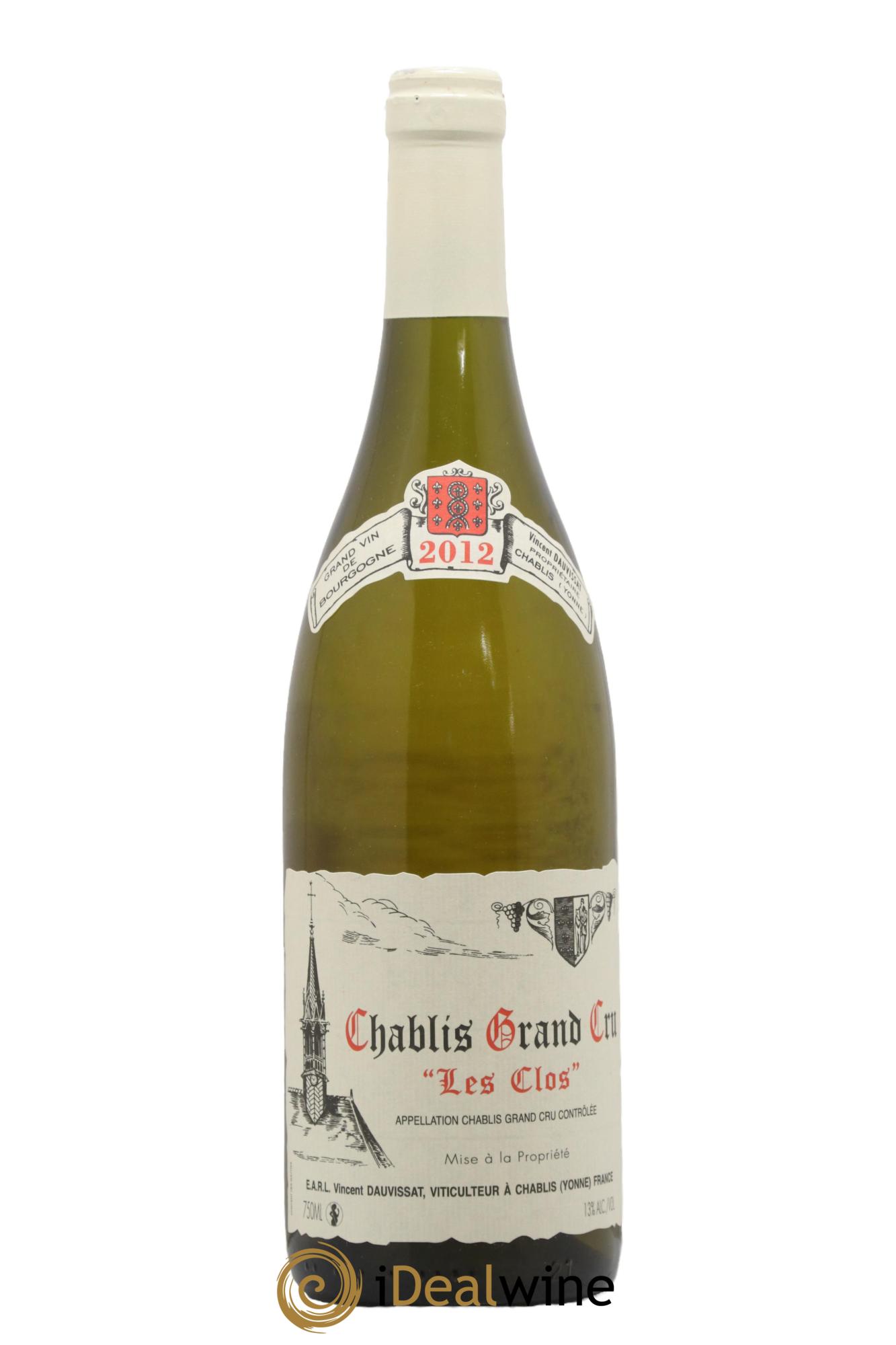 Chablis Grand Cru Les Clos Vincent Dauvissat (Domaine) 2012 - Posten von 1 Flasche - 0