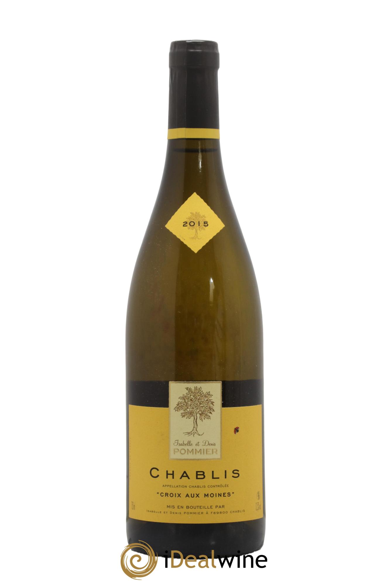 Chablis Croix aux Moines Domaine Pommier 2015 - Lot de 1 bouteille - 0