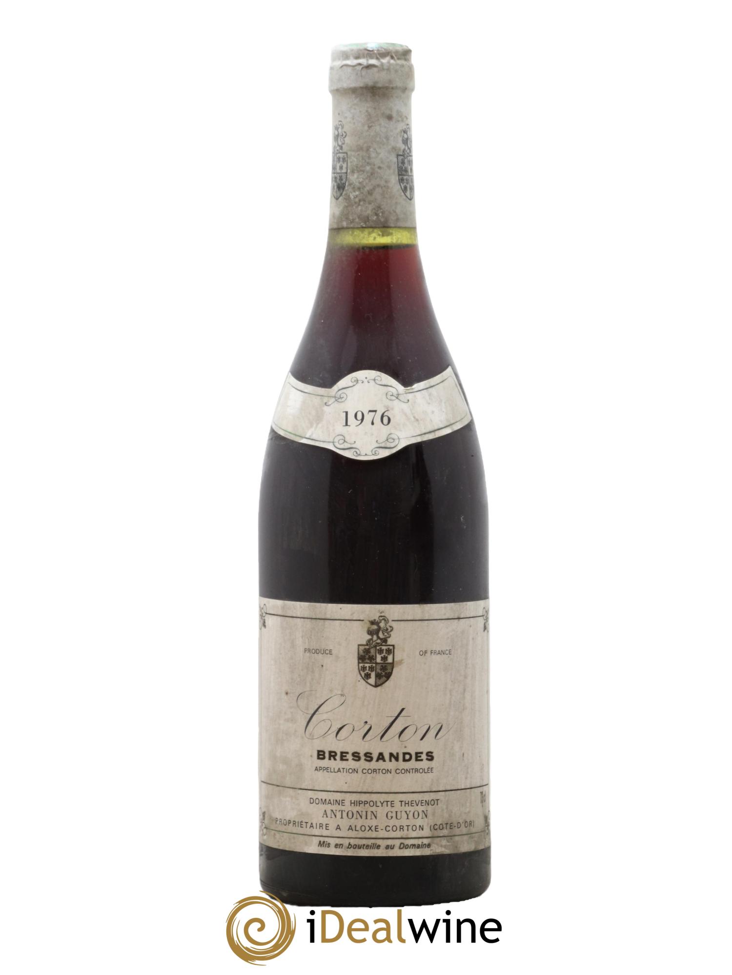 Corton Grand Cru Bressandes Antonin Guyon 1976 - Lot de 1 bouteille - 0