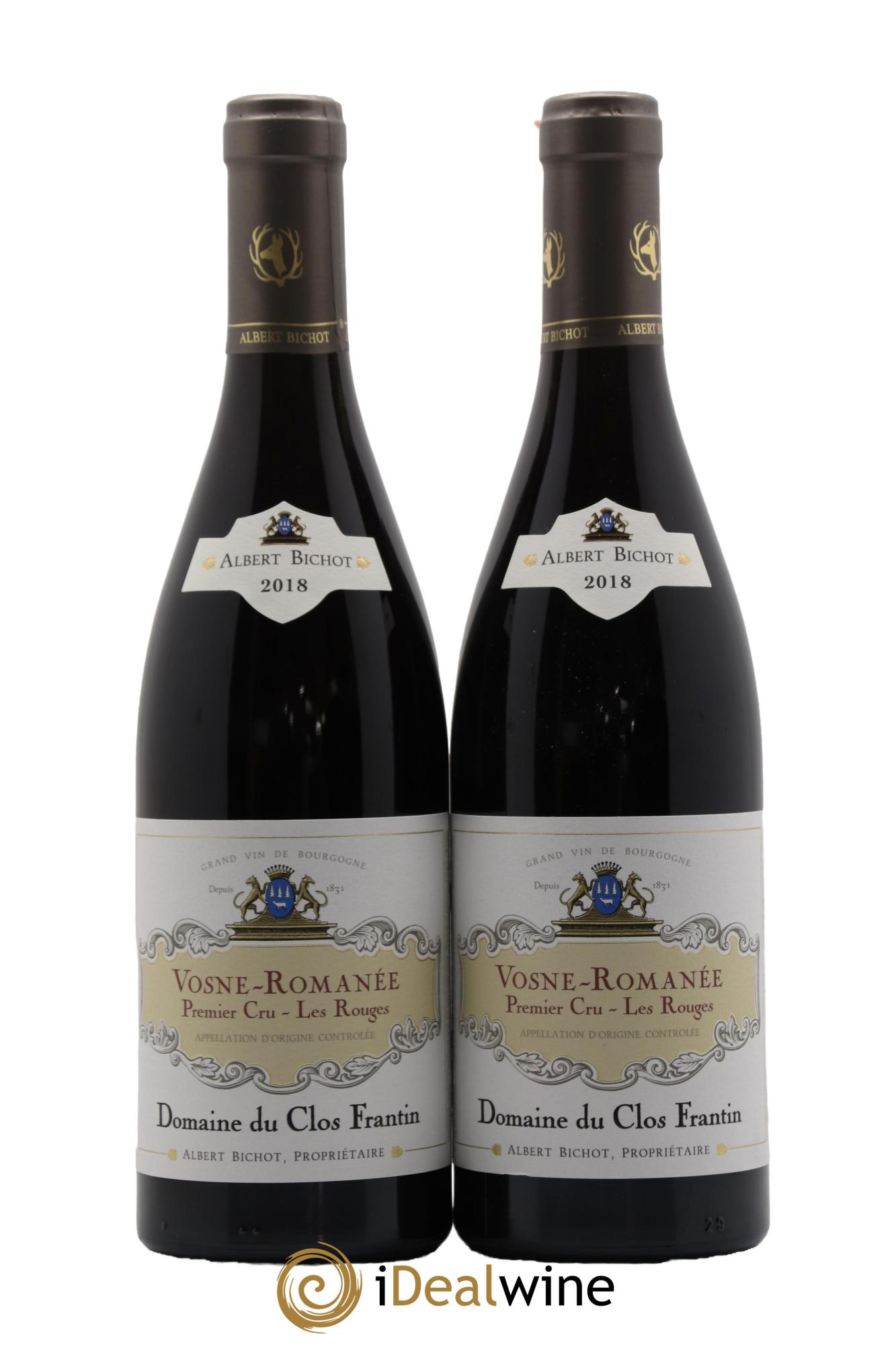 Vosne-Romanée 1er Cru Les Rouges Clos Frantin - Albert Bichot  2018 - Lot de 2 bouteilles - 0