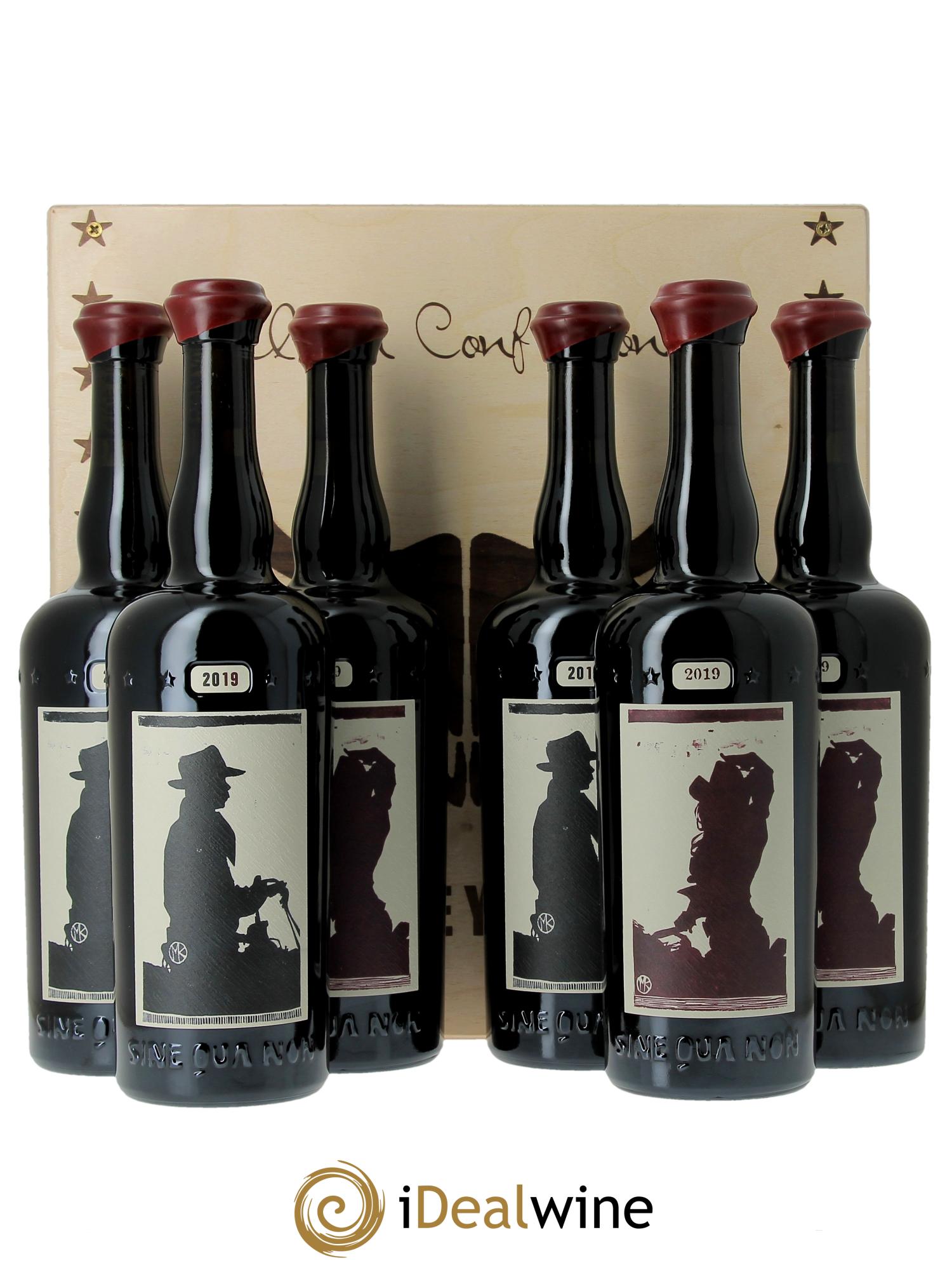 Santa Barbara Sine Qua Non Caisse Eleven Confessions Manfred Krankl (Cassetta in legno a partire da  1 bts) 2019 - Lotto di 1 bottiglia - 1