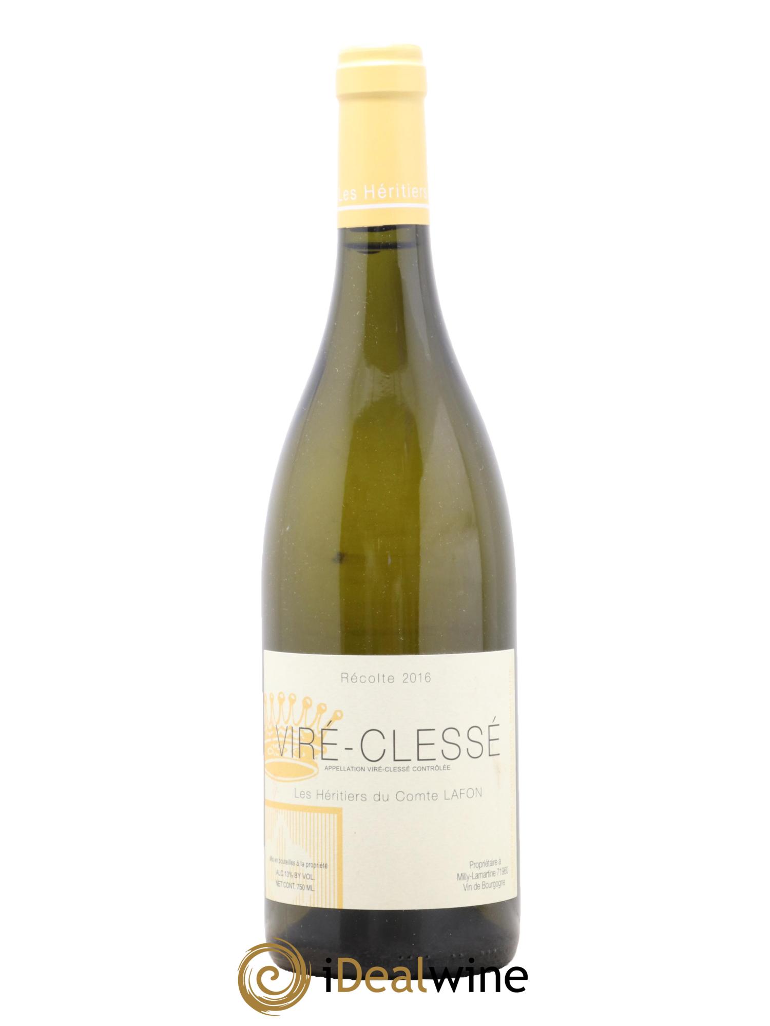 Viré-Clessé Héritiers du Comte Lafon (Domaine des) 2016 - Lotto di 1 bottiglia - 0