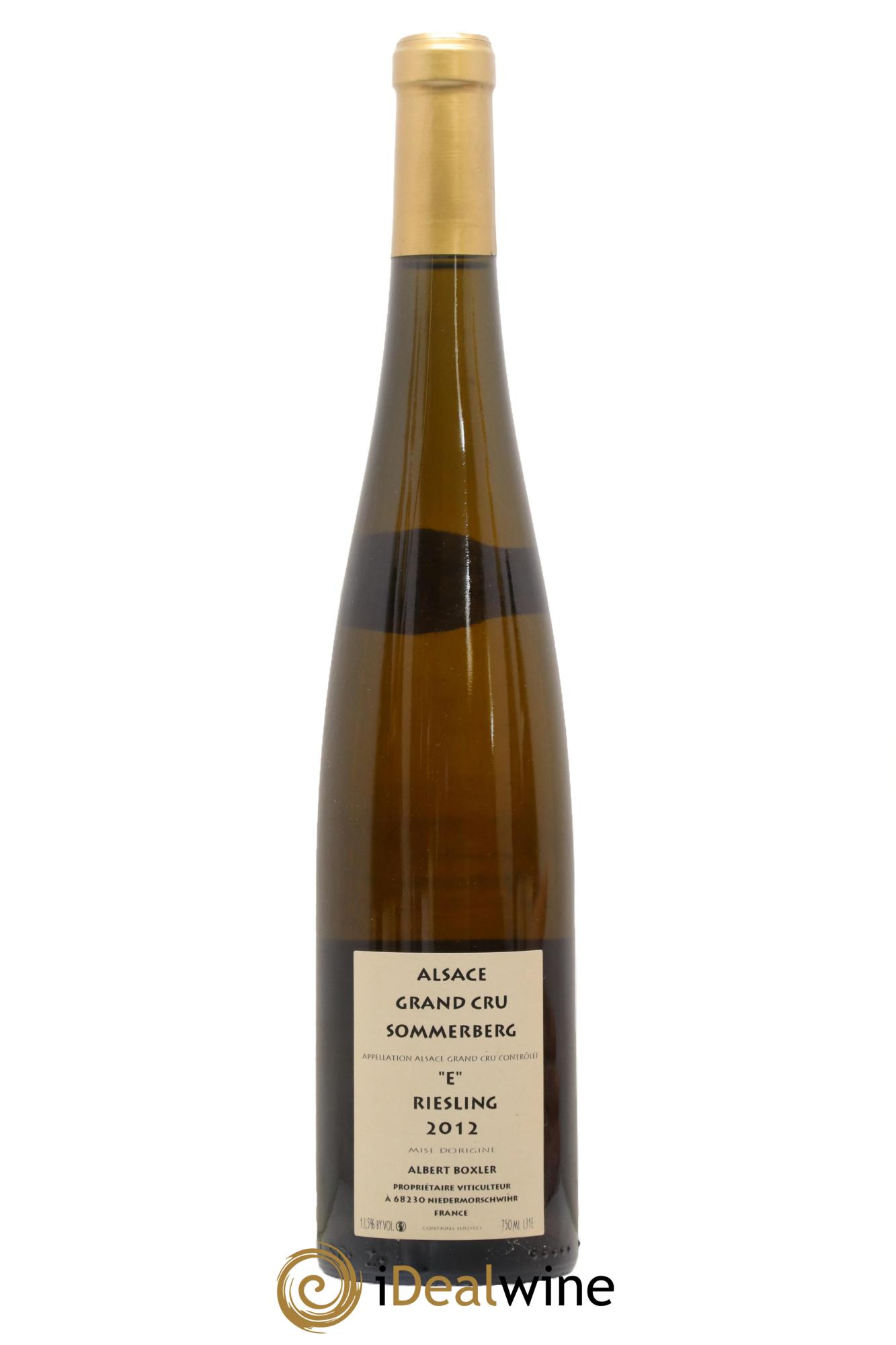 Alsace Riesling Grand Cru Sommerberg E Albert Boxler 2012 - Posten von 1 Flasche - 1