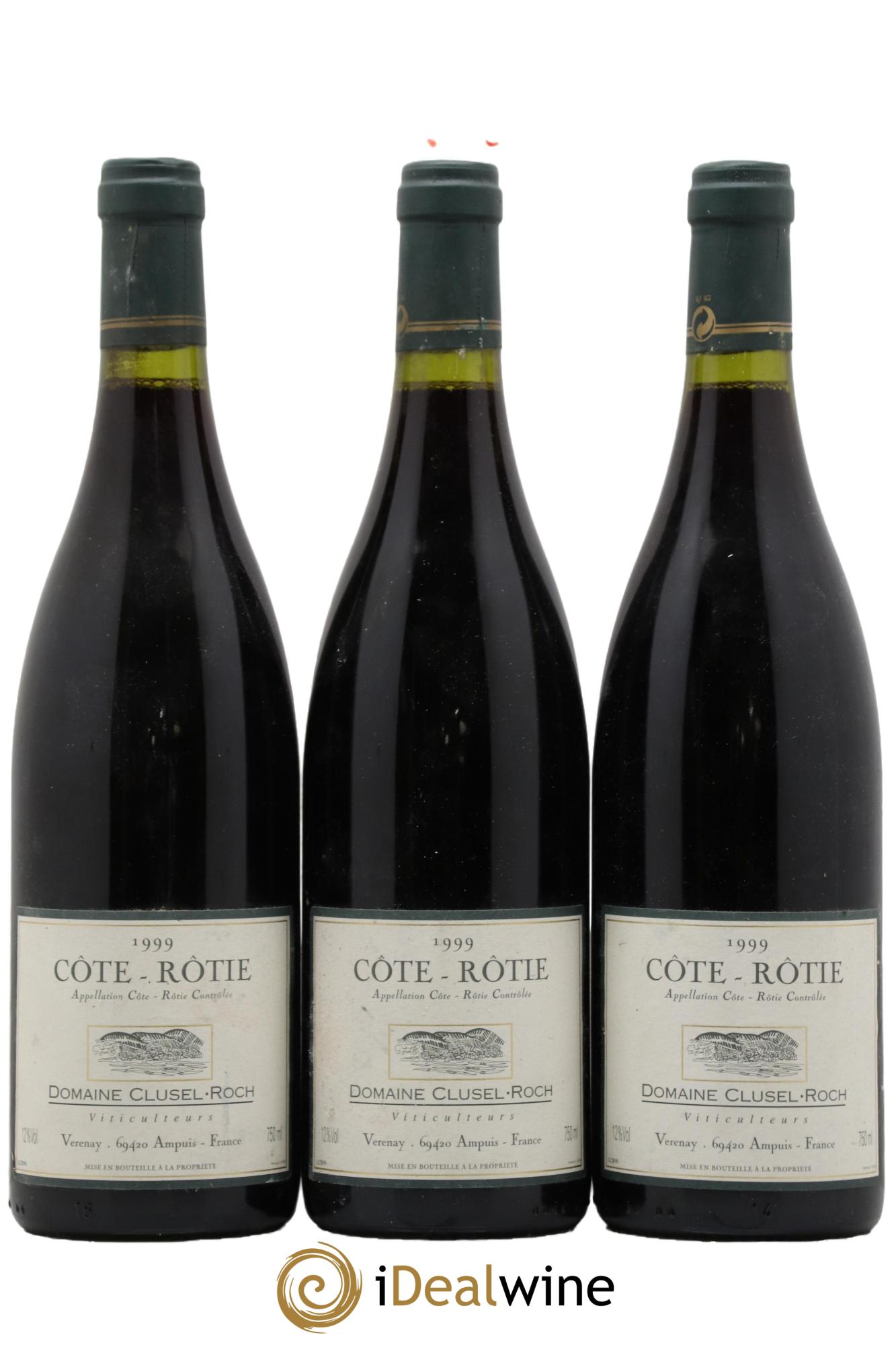 Côte-Rôtie Clusel-Roch 1999 - Posten von 3 Flaschen - 0