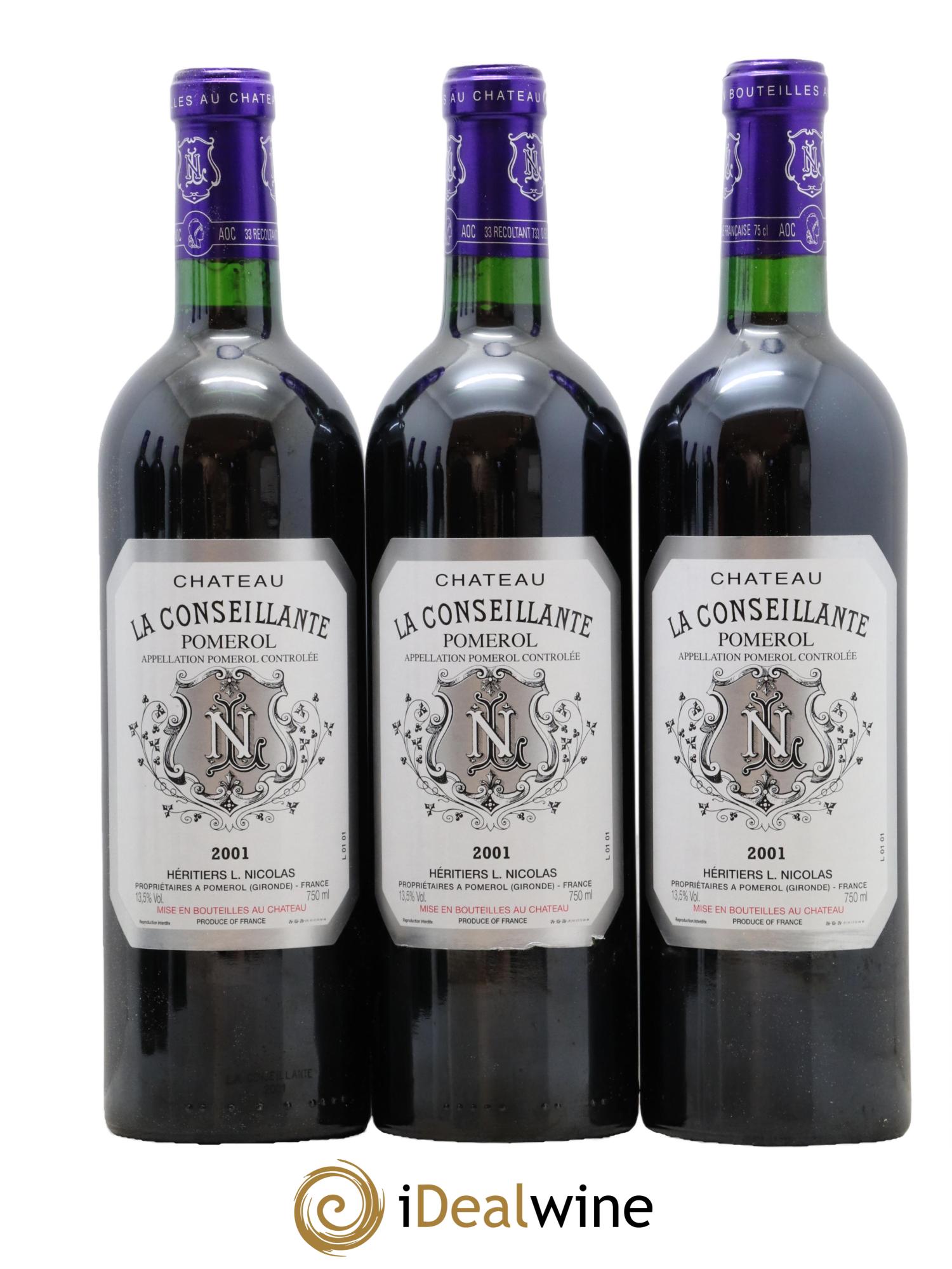 Château la Conseillante 2001 - Lot of 6 bottles - 2