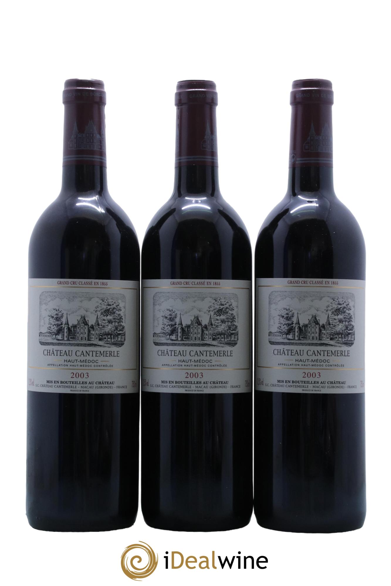 Château Cantemerle 5ème Grand Cru Classé  2003 - Lot de 12 bouteilles - 4