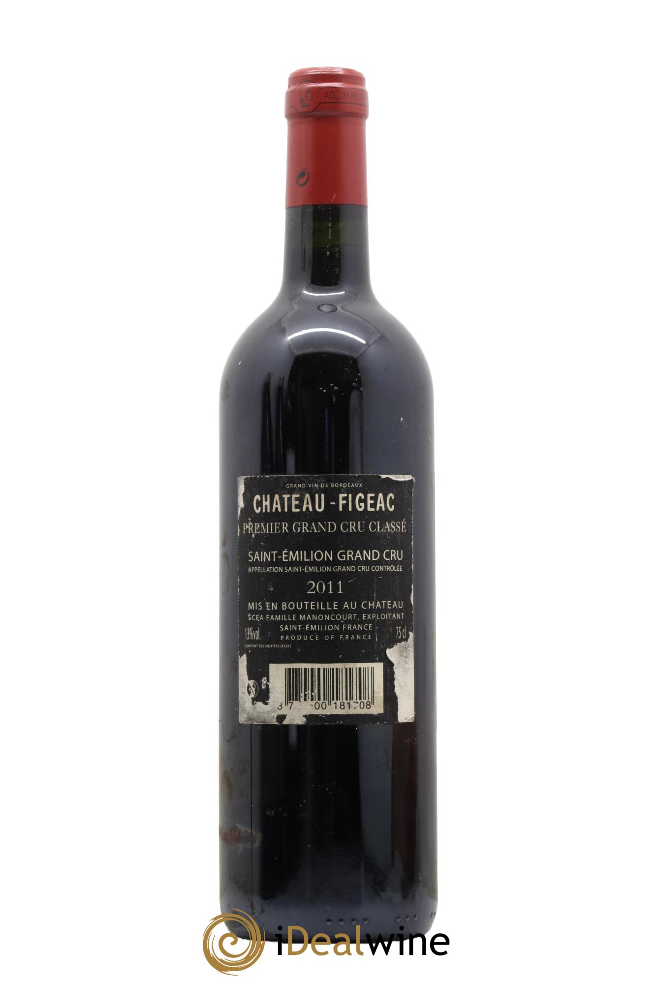 Château Figeac 1er Grand Cru Classé A 2011 - Lot de 1 bouteille - 1