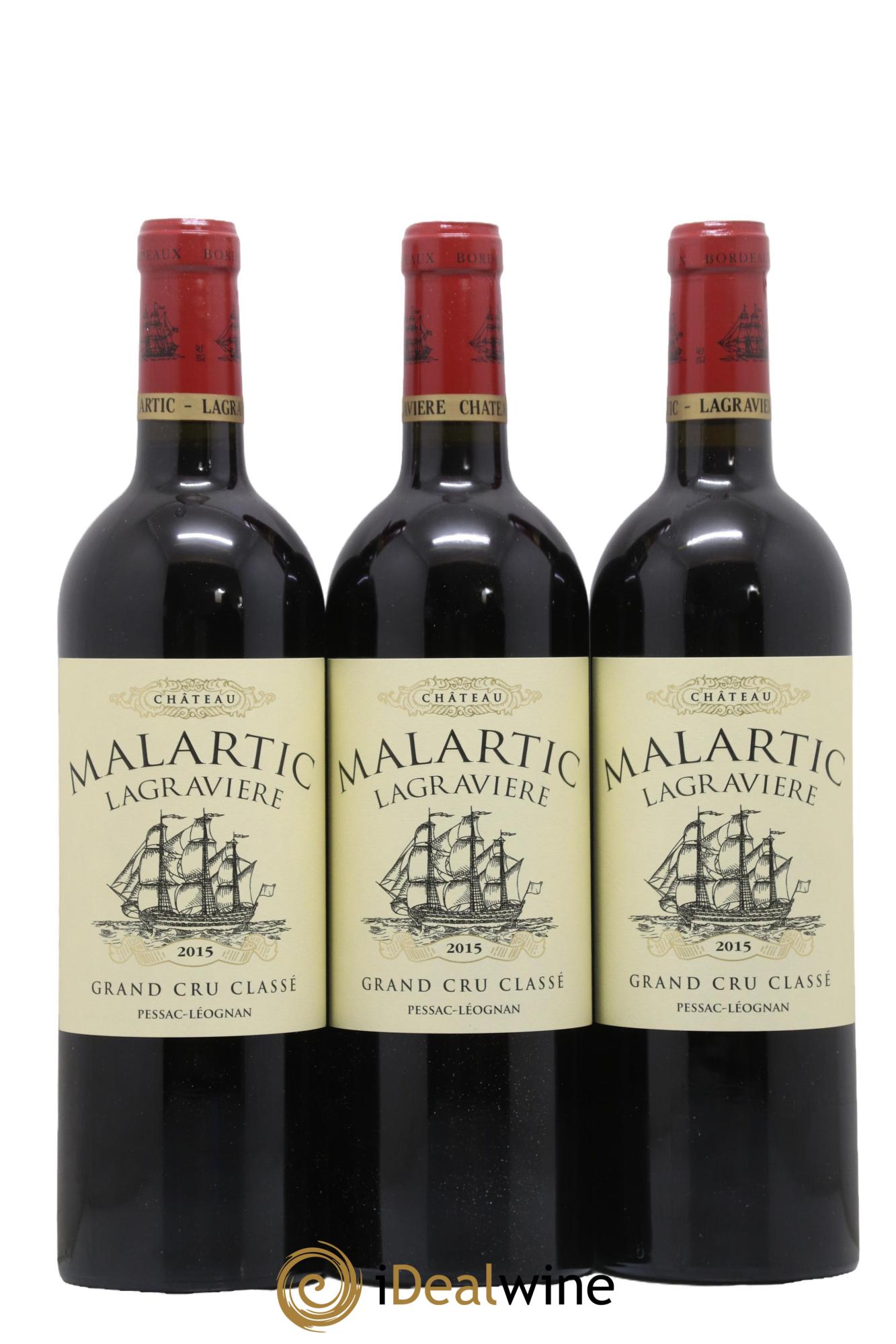 Château Malartic-Lagravière Cru Classé de Graves 2015 - Lot of 6 bottles - 1