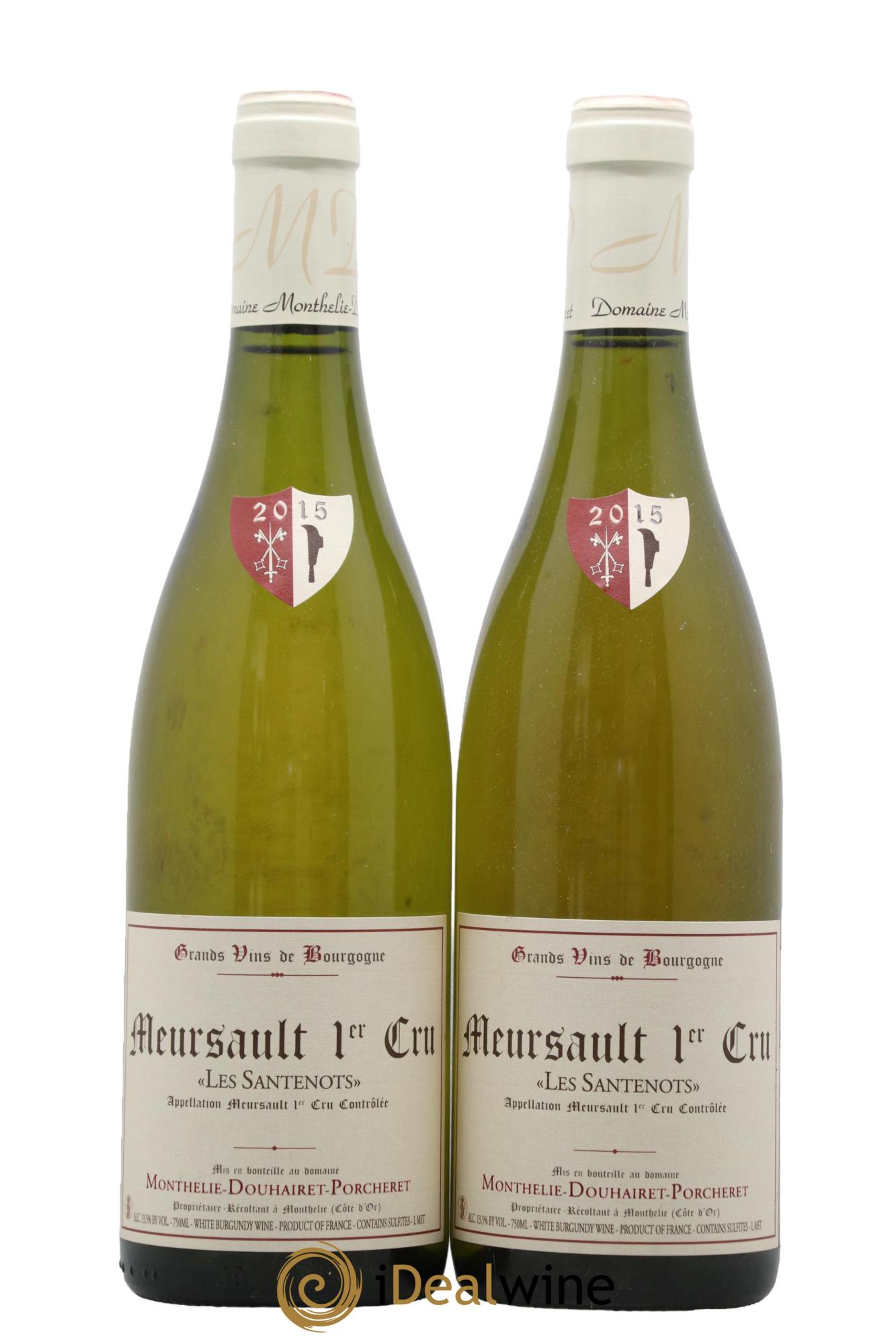 Meursault 1er Cru Santenots Domaine Douhairet Porcheret 2015 - Lot de 2 bouteilles - 0