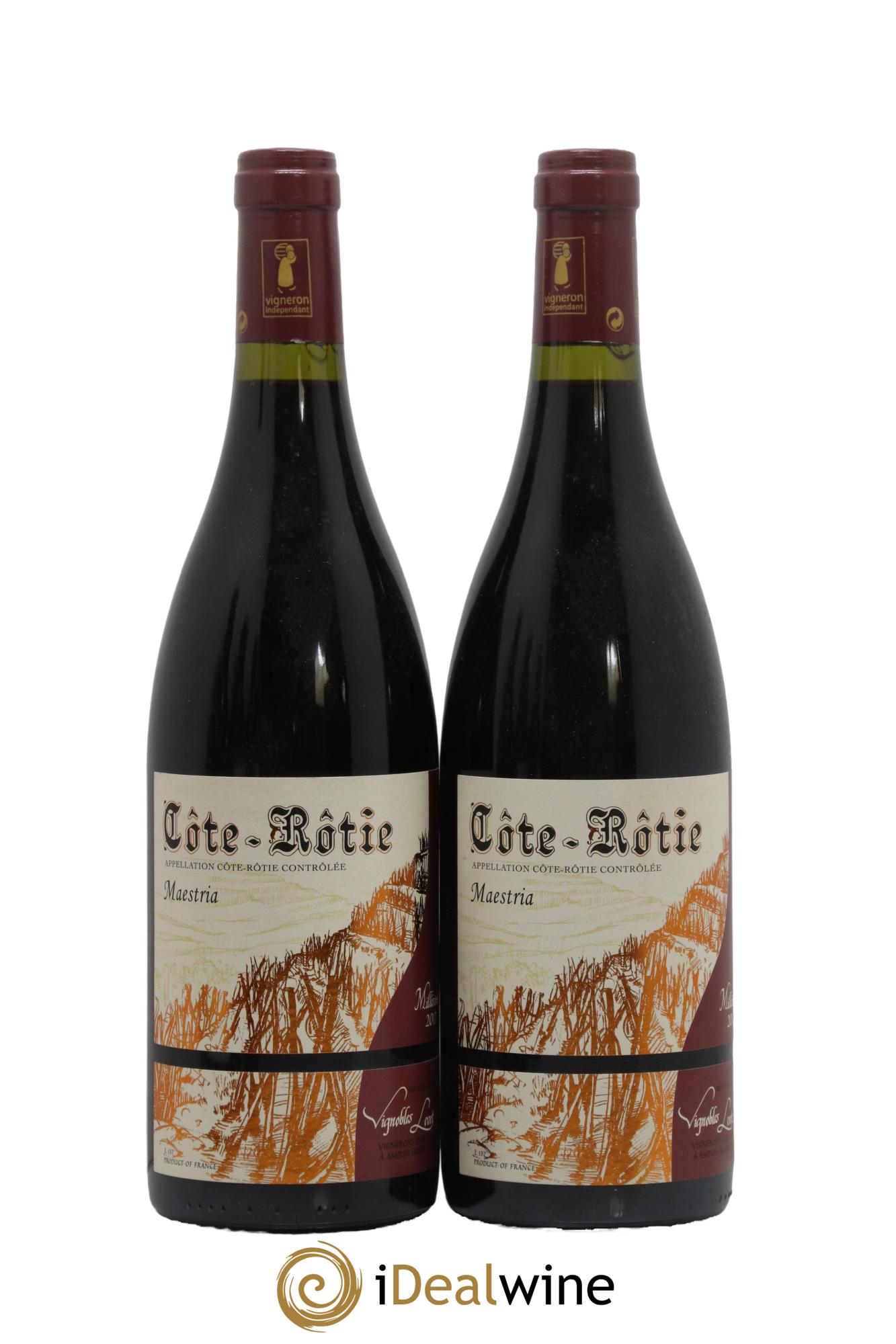 Côte-Rôtie Maestria Vignobles Levet  2017 - Lot of 2 bottles - 0