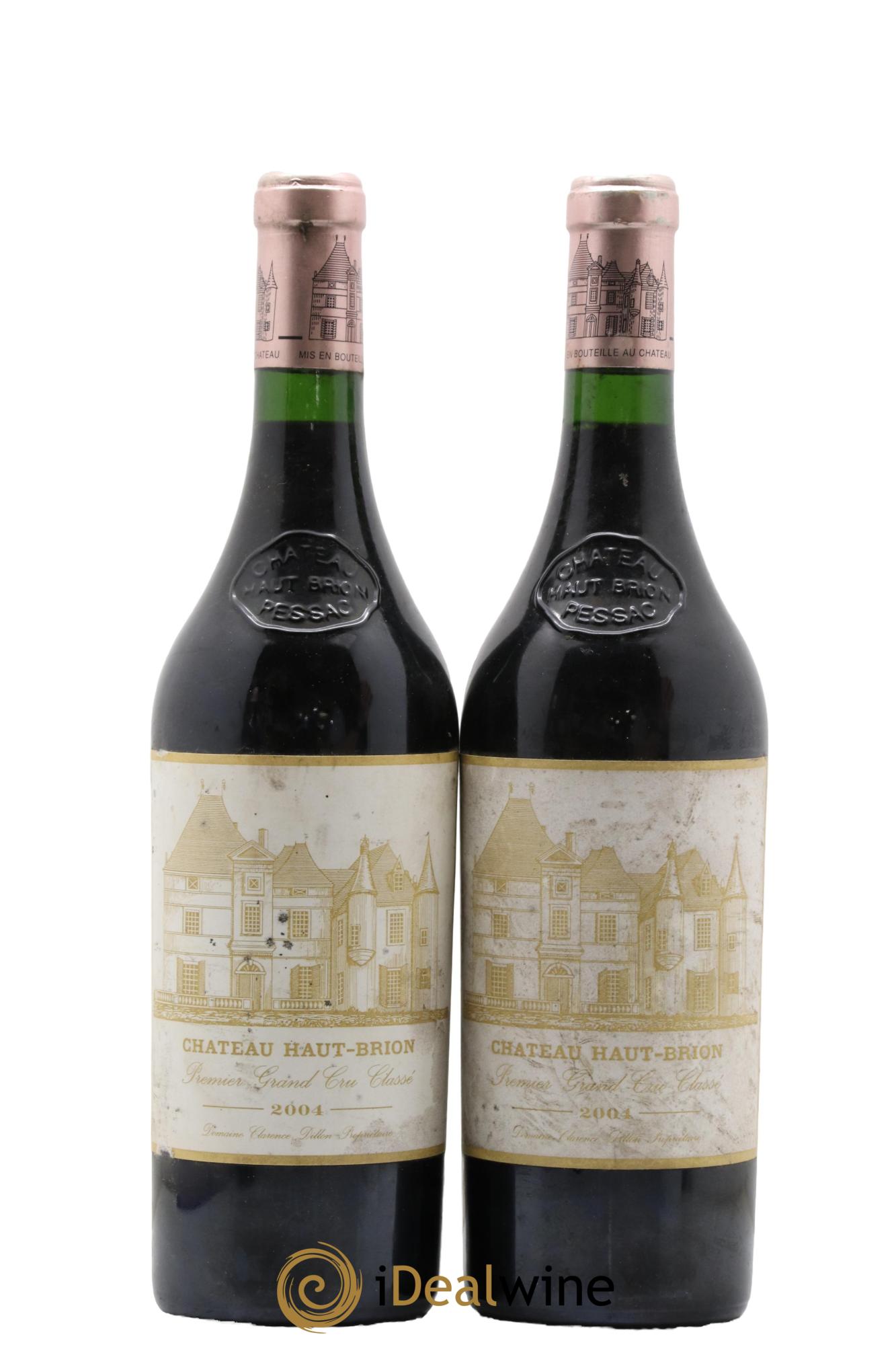 Château Haut Brion 1er Grand Cru Classé 2004 - Lotto di 2 bottiglie - 0