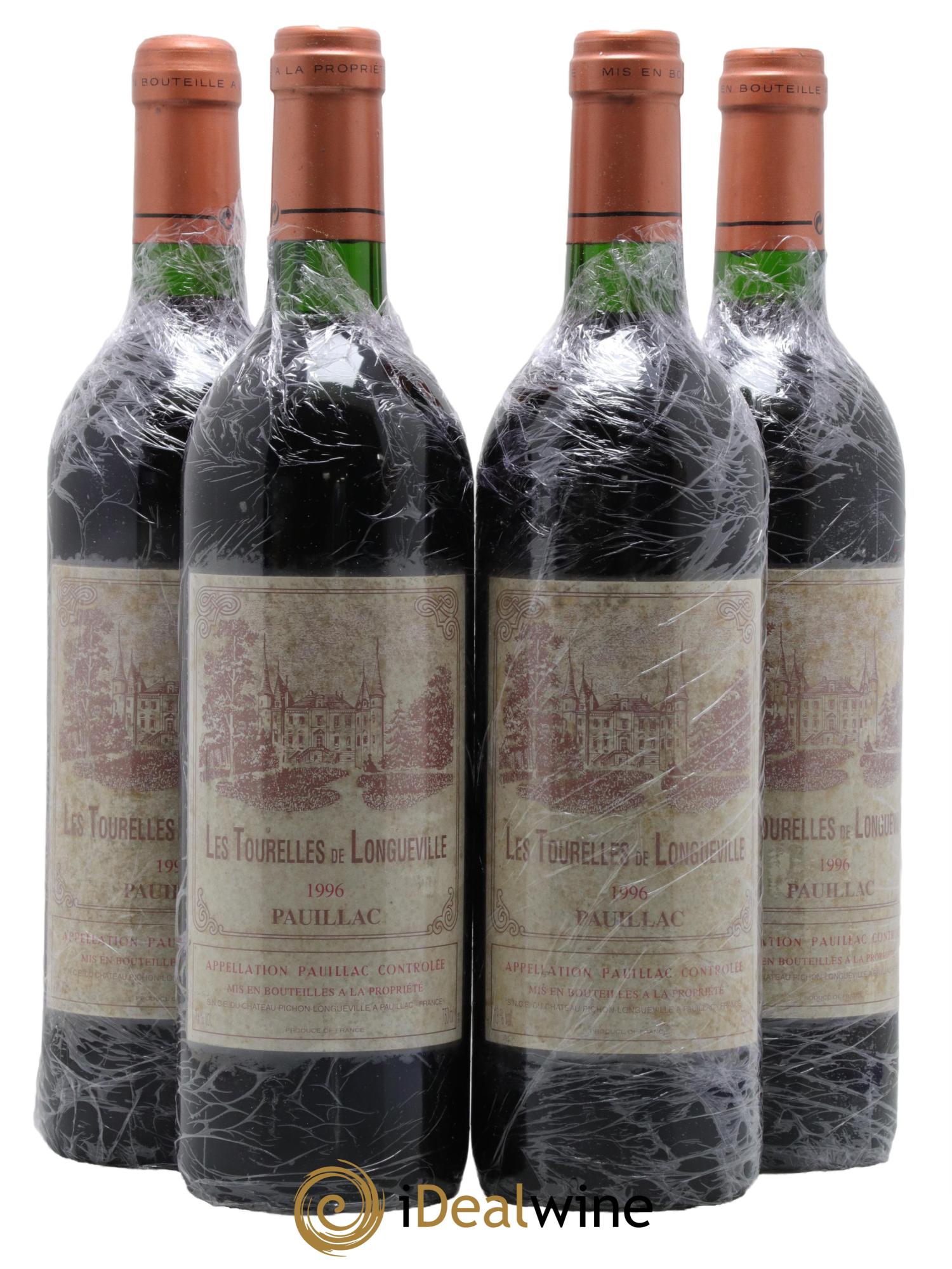 Les Tourelles de Longueville Second Vin 1996 - Lot de 4 bouteilles - 0