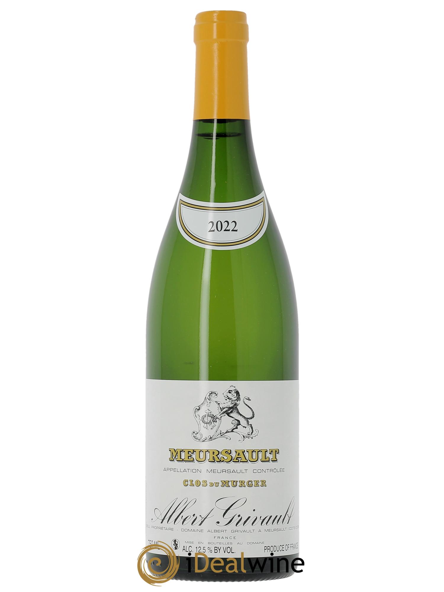 Meursault Clos du Murger Albert Grivault  2022 - Posten von 1 Flasche - 0