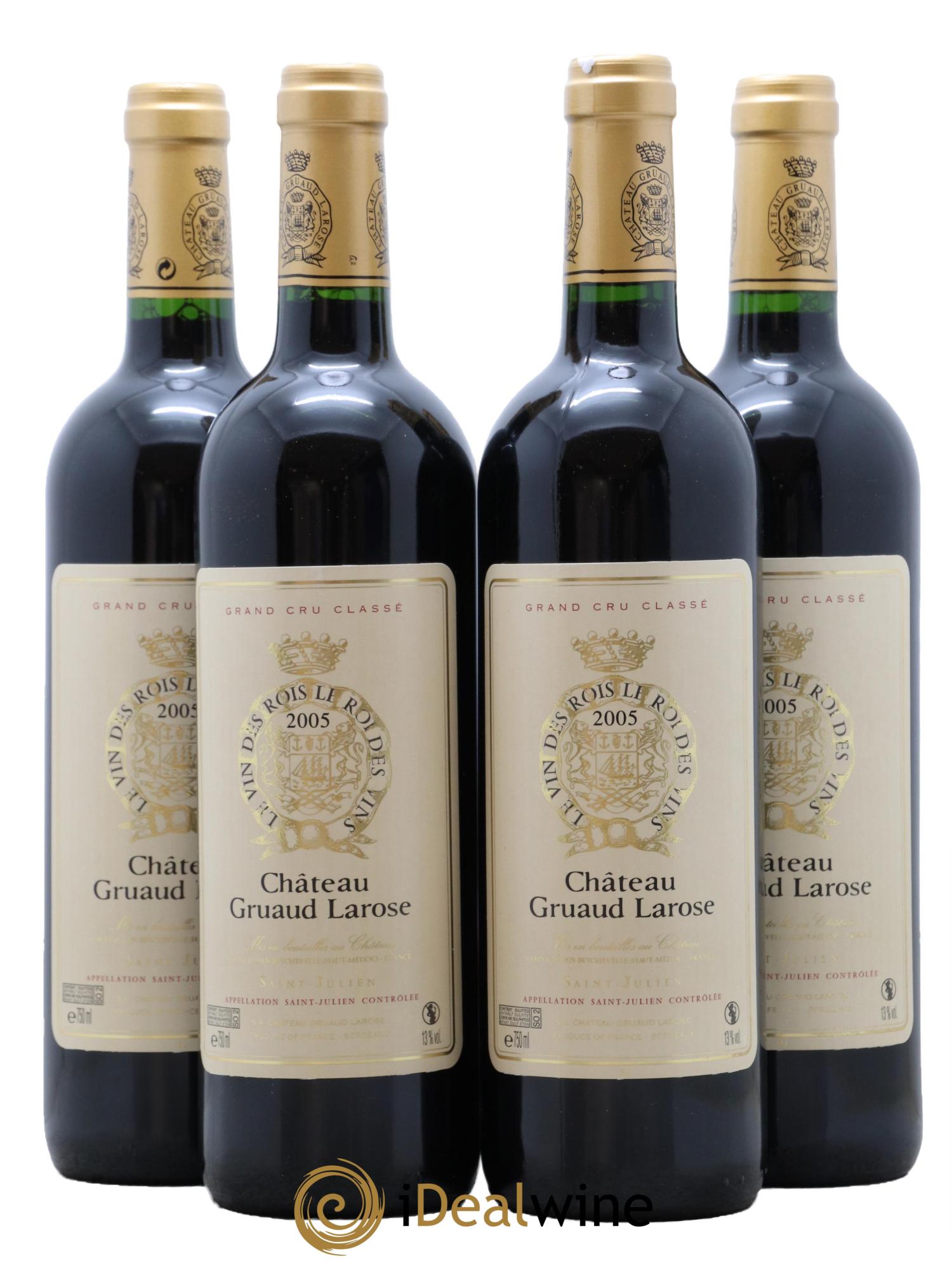 Château Gruaud Larose 2ème Grand Cru Classé 2005 - Lot de 4 bouteilles - 0