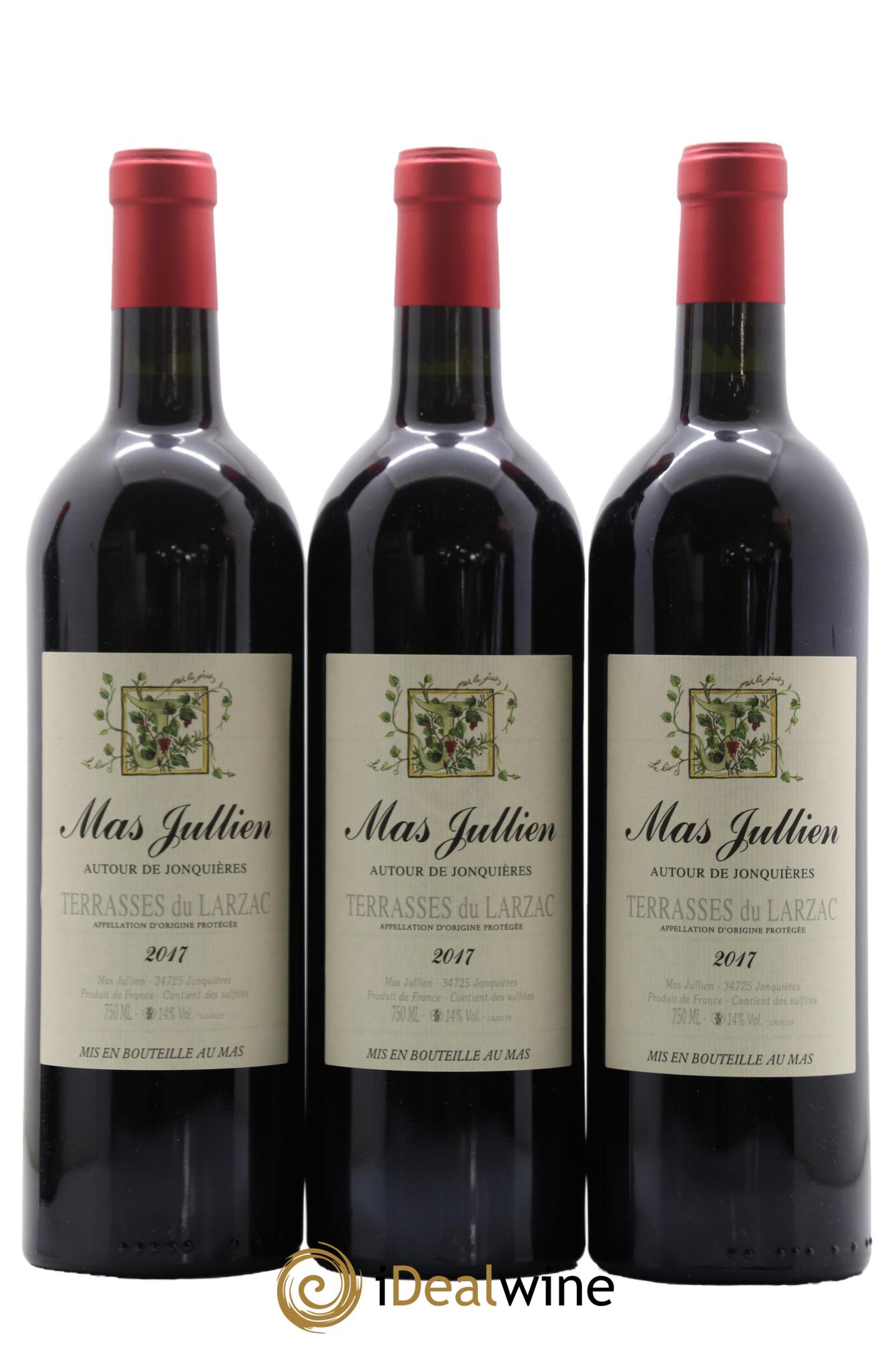 Coteaux du Languedoc - Terrasses du Larzac Mas Jullien  Autour de Jonquières Olivier Jullien 2017 - Lot de 3 bouteilles - 0