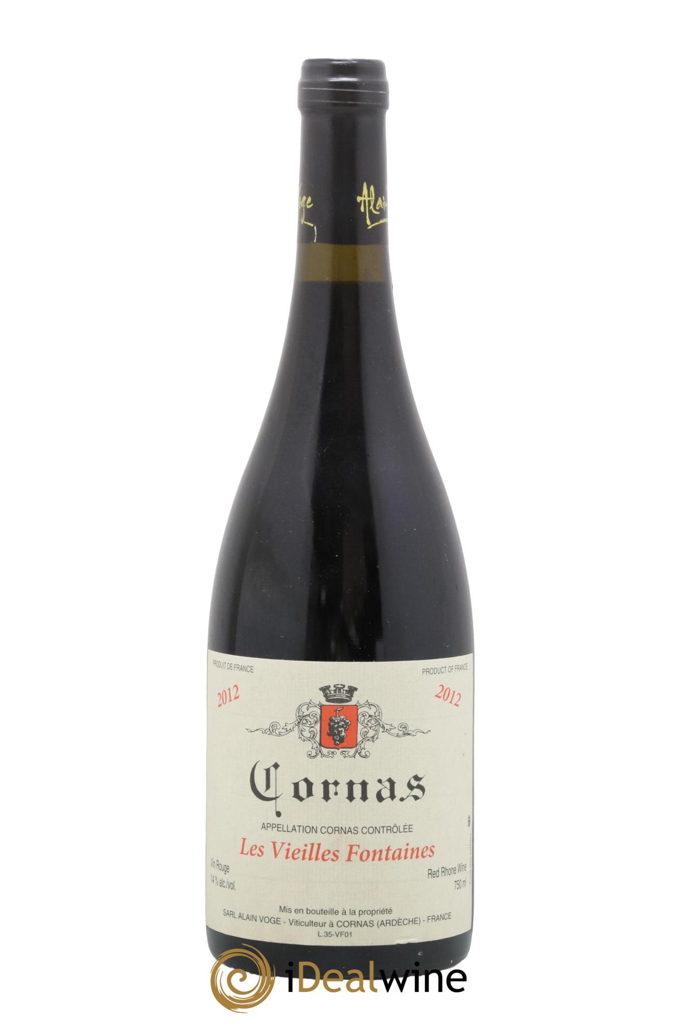 Cornas Les Vieilles Fontaines Alain Voge (Domaine) 2012 - Lotto di 1 bottiglia - 0