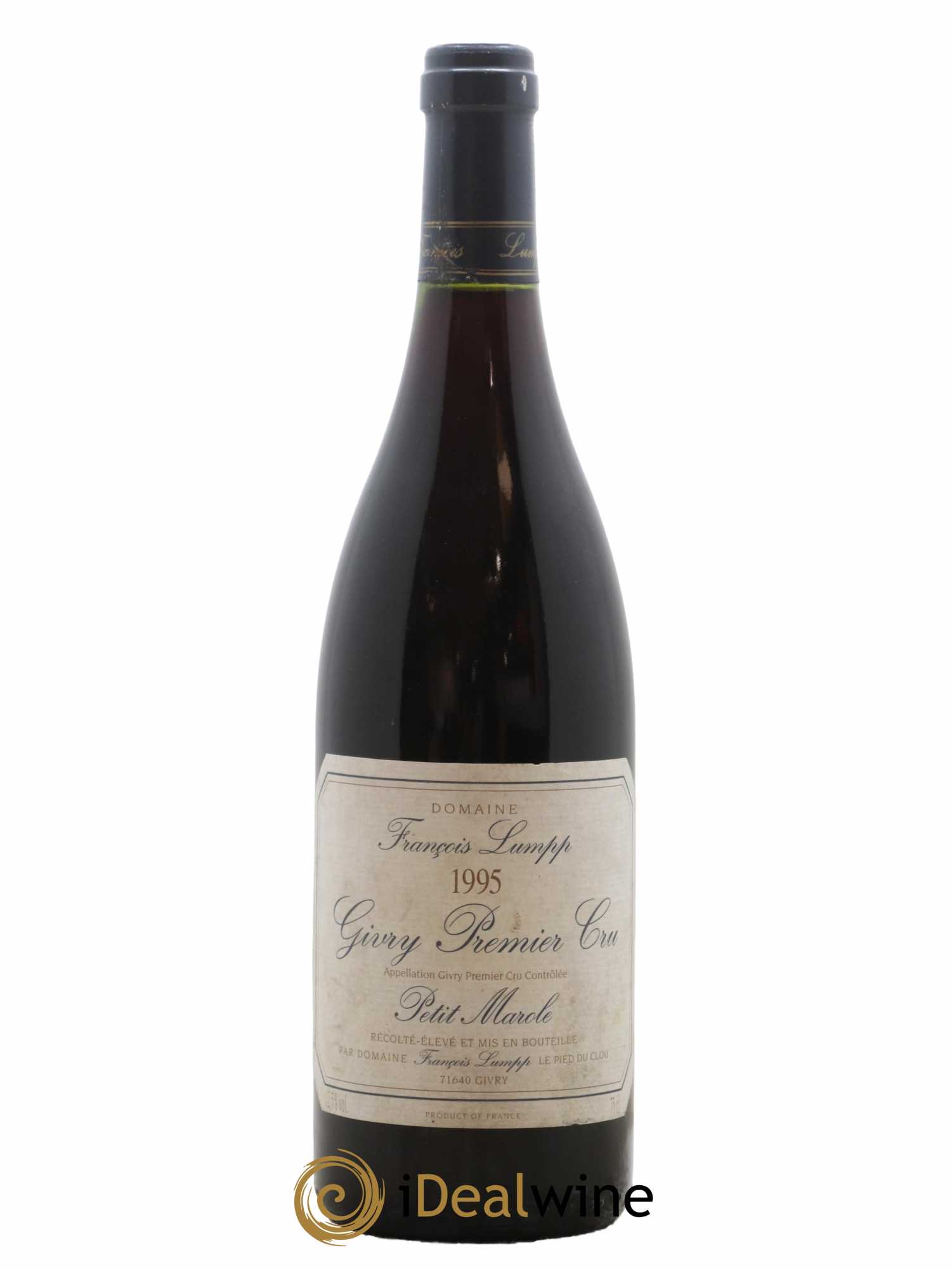 Givry 1er Cru Petit Marole François Lumpp (Domaine) 1995 - Lot de 1 bouteille - 0