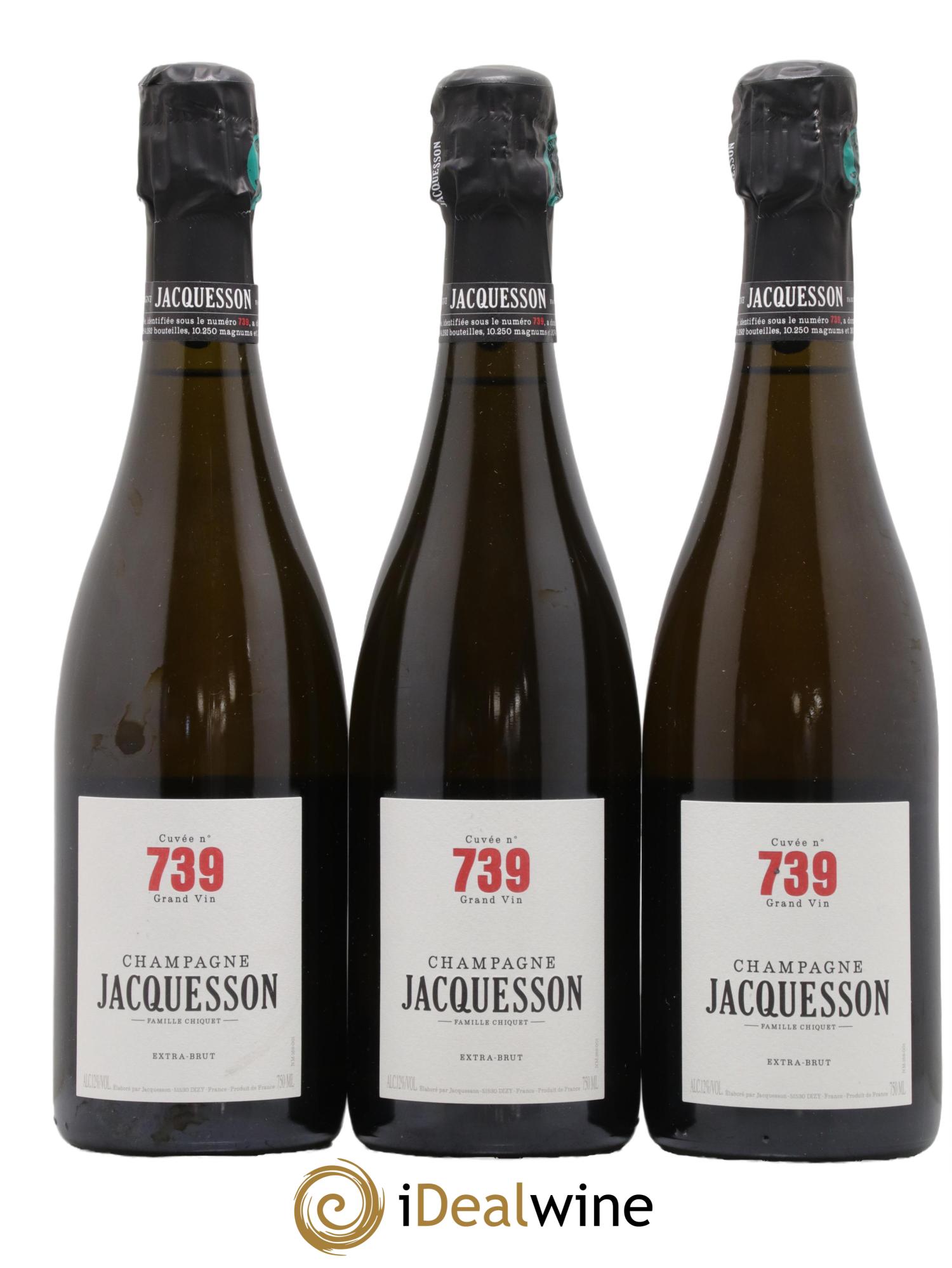 Cuvée 739 Jacquesson  - Lot of 3 bottles - 0